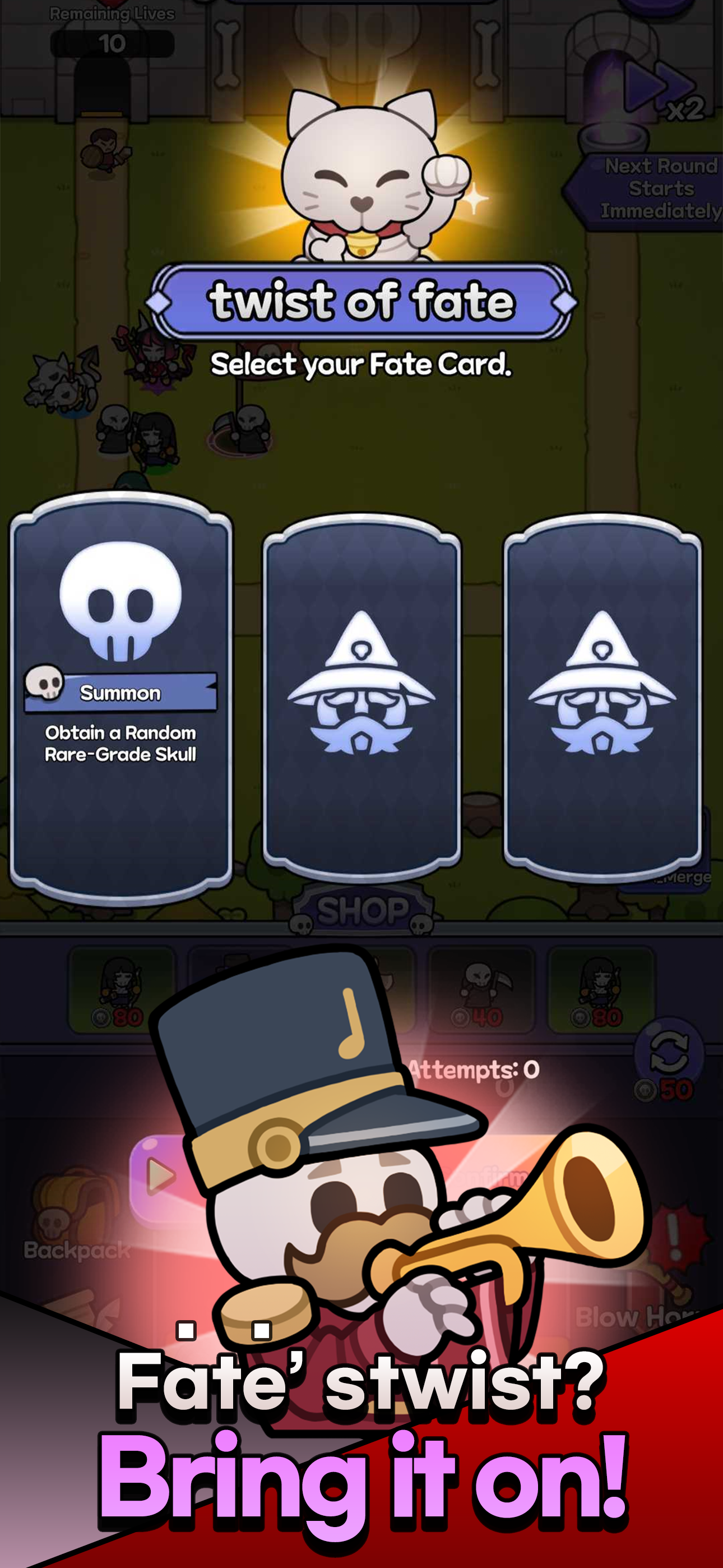 اسکرین شات 4 بازی Skull Defense: Skeleton Battle