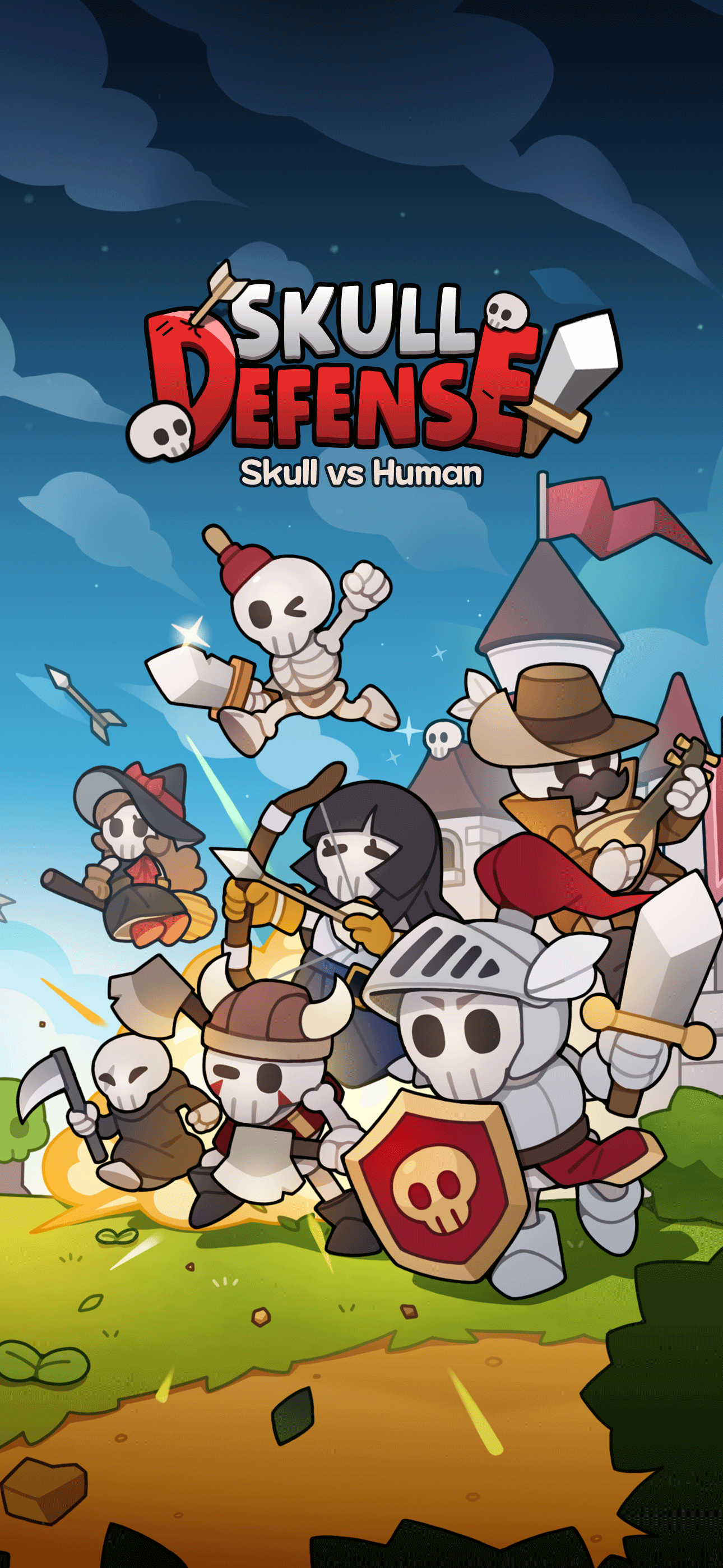 اسکرین شات 1 بازی Skull Defense: Skeleton Battle