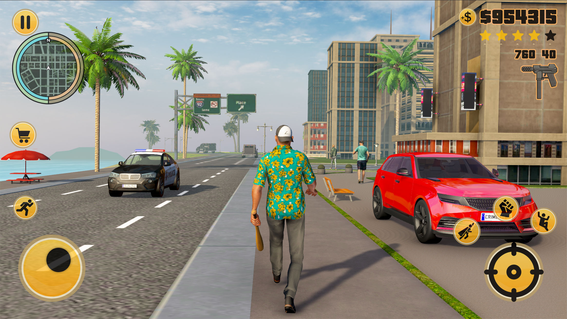 اسکرین شات برنامه Gangster Mafia War Crime Game 1