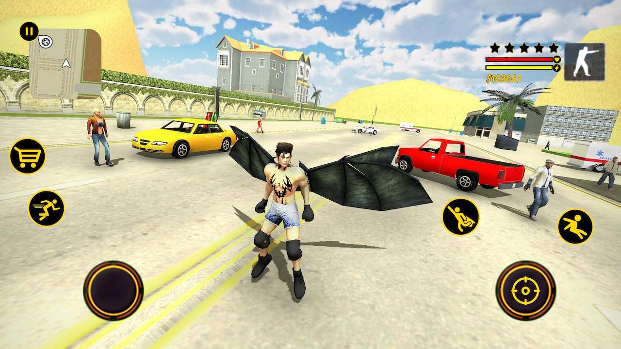 اسکرین شات بازی Flying Falcon Hero Simulator 3