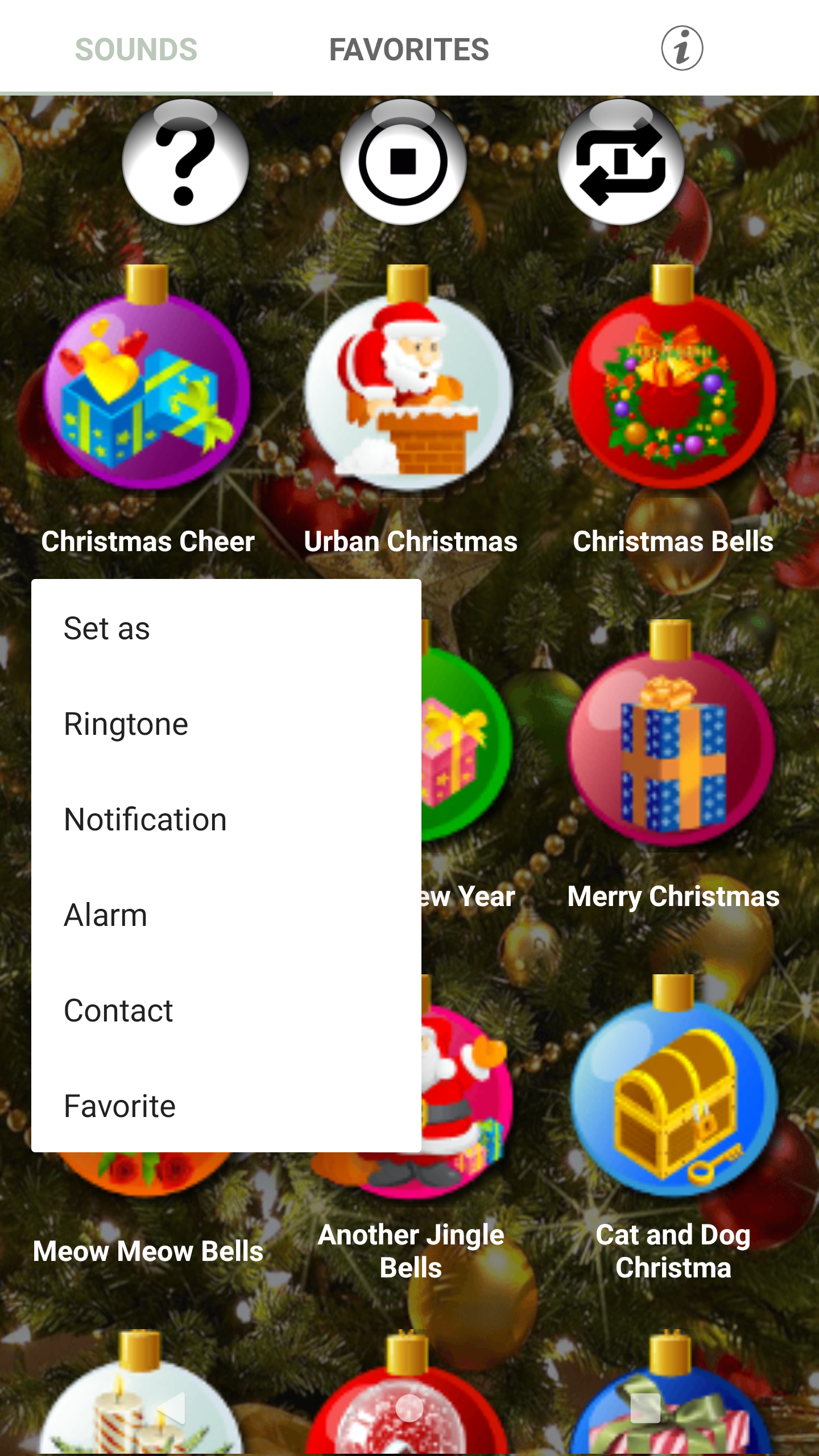 اسکرین شات 2 برنامه Christmas Ringtones