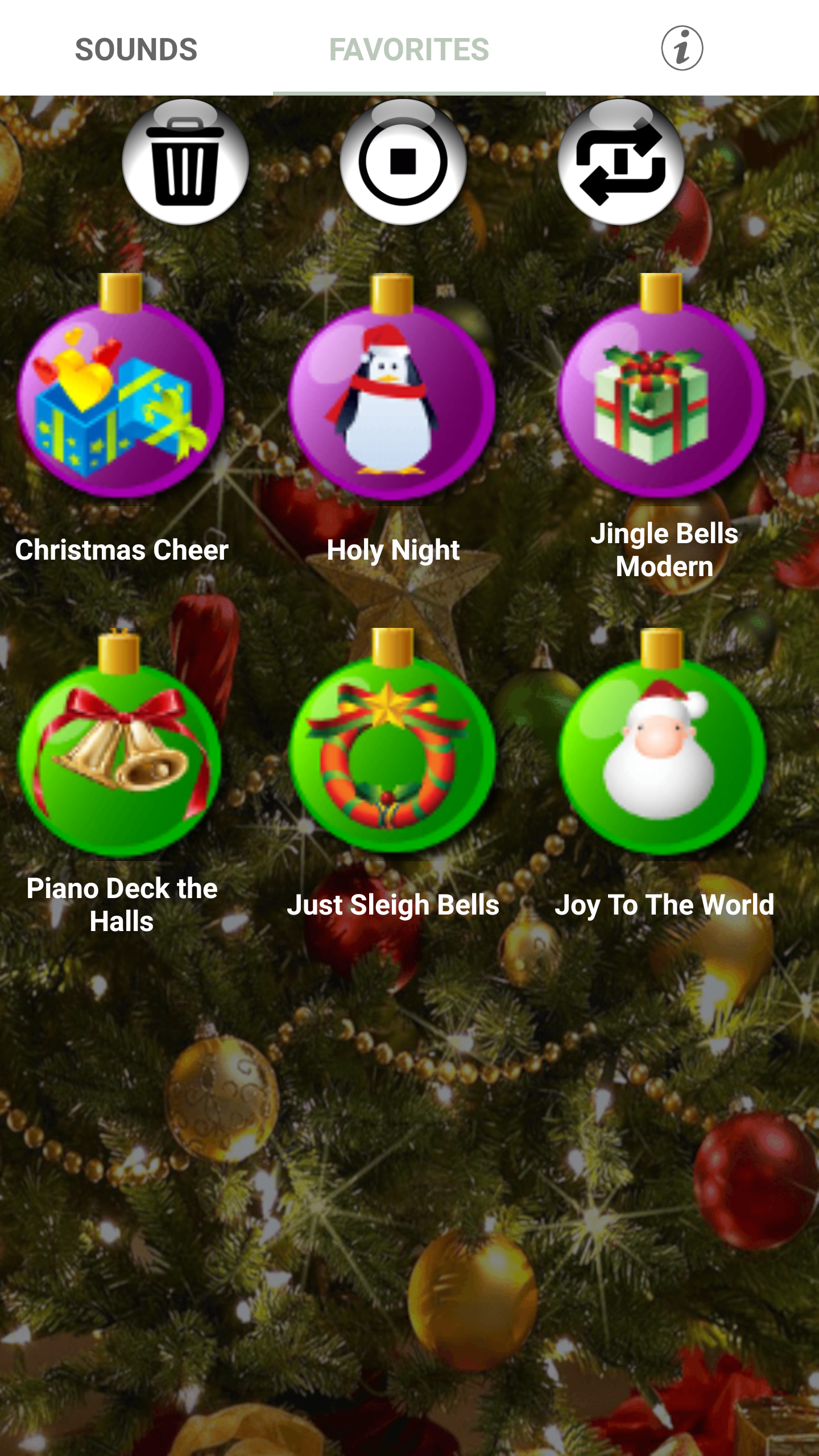 اسکرین شات 3 برنامه Christmas Ringtones