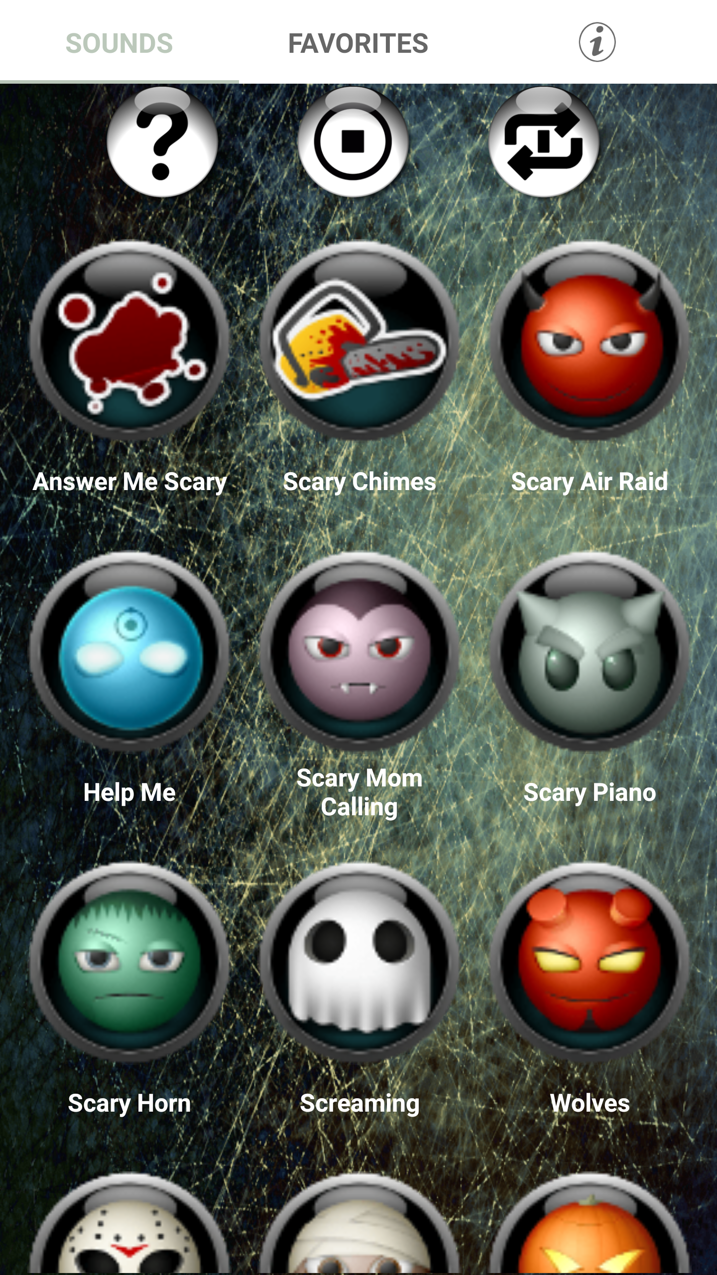 اسکرین شات 1 برنامه Scary Ringtones