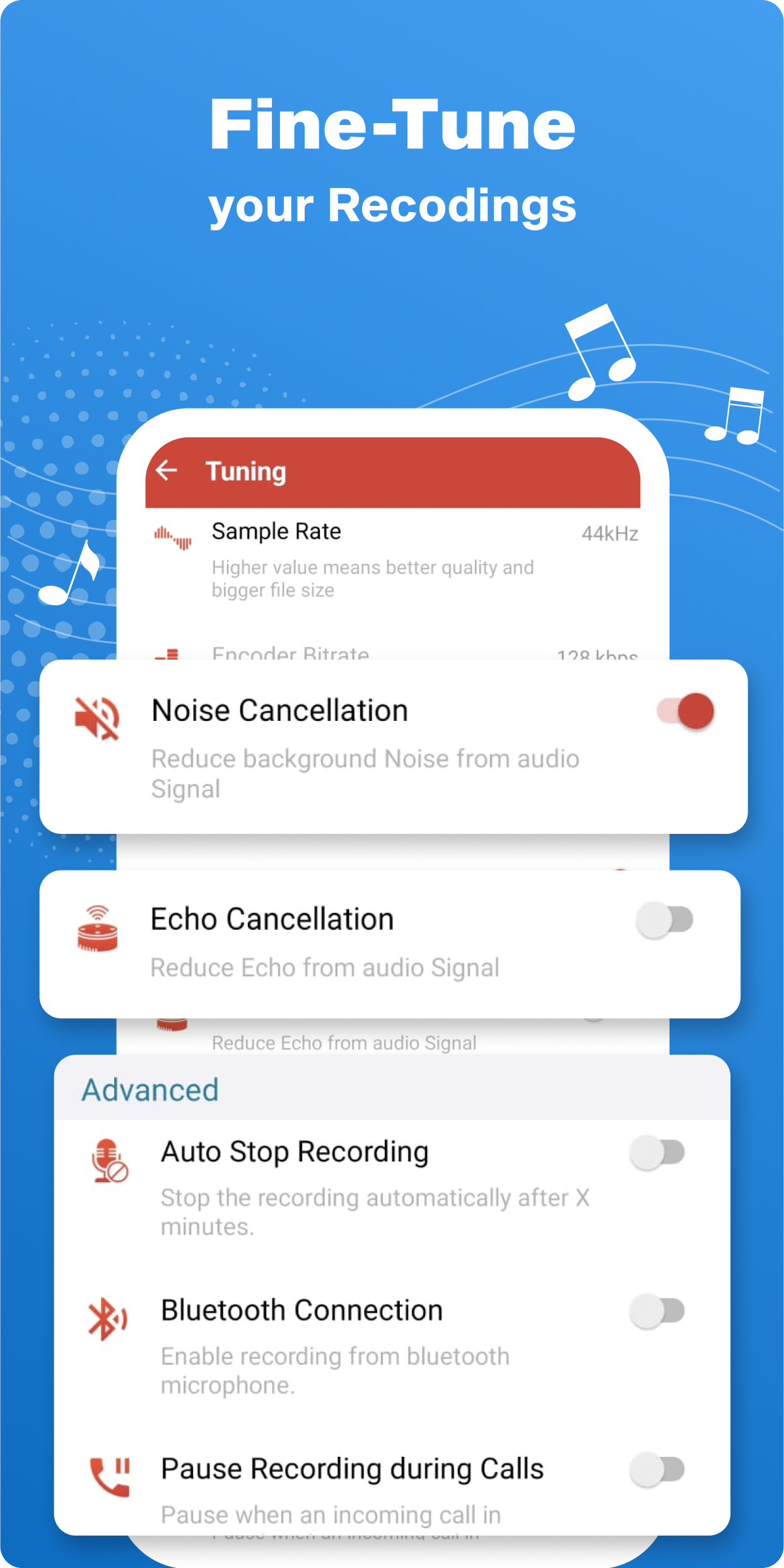 اسکرین شات 2 برنامه Voice Recorder : Recording App