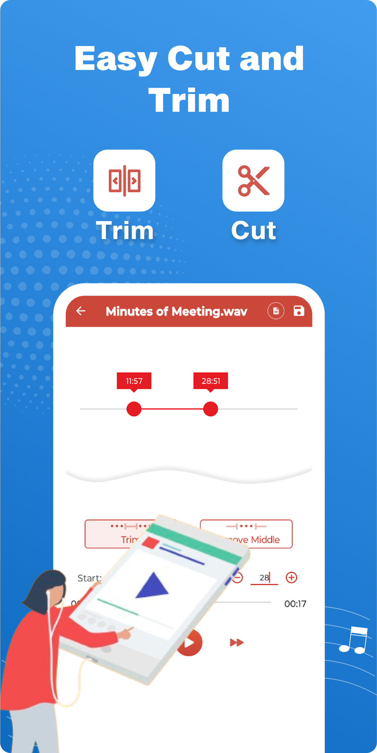 اسکرین شات 7 برنامه Voice Recorder : Recording App