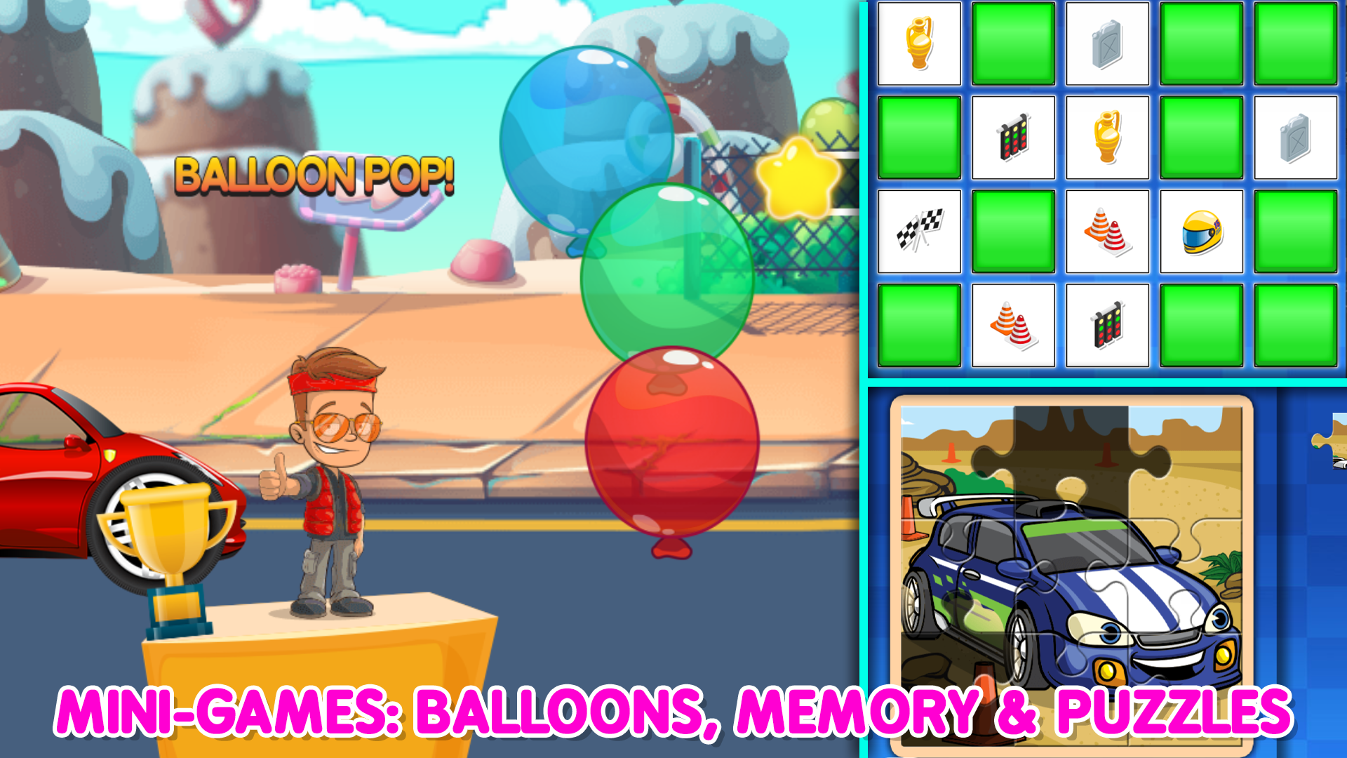 اسکرین شات 7 برنامه Car Game for Toddlers Kids