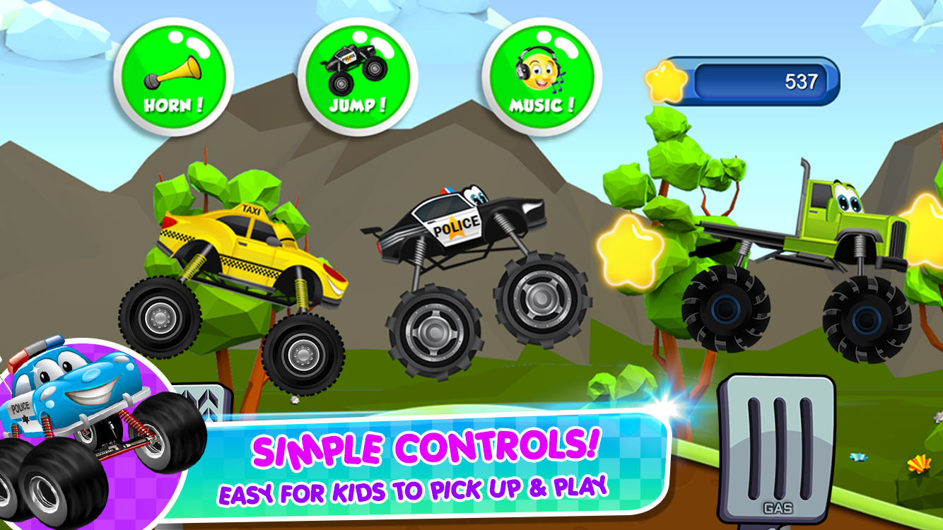 اسکرین شات 5 بازی Monster Trucks Game for Kids 2