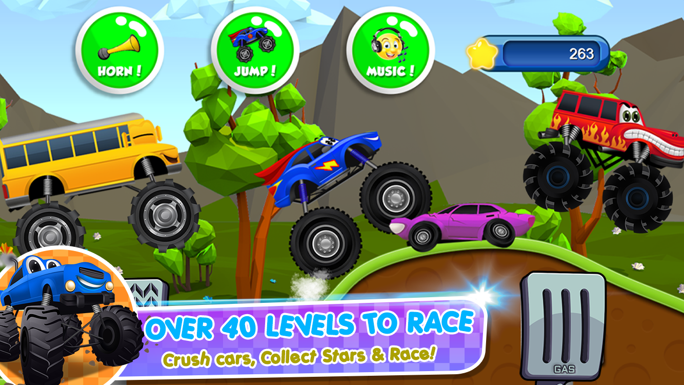 اسکرین شات 4 بازی Monster Trucks Game for Kids 2