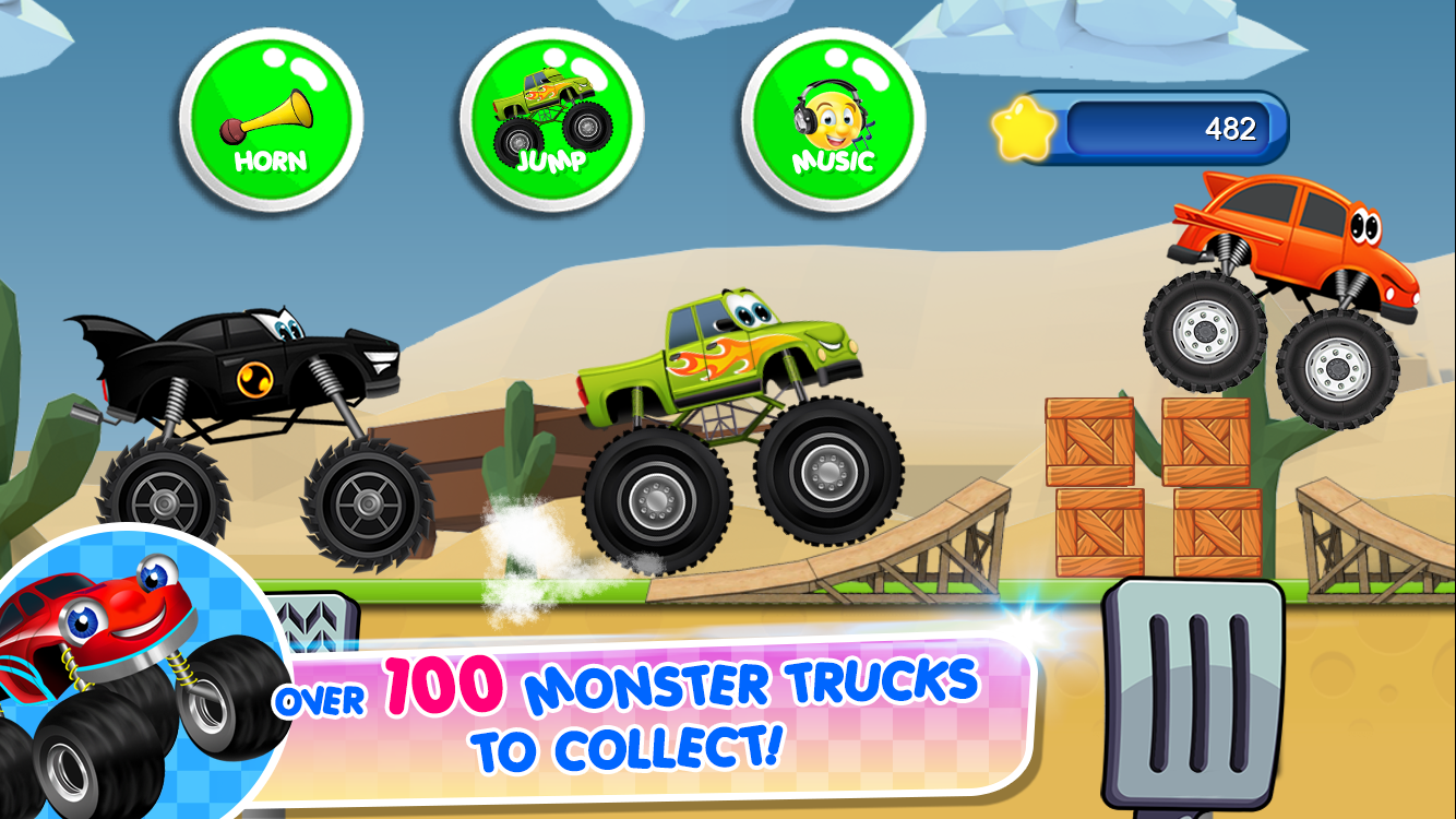 اسکرین شات 2 بازی Monster Trucks Game for Kids 2