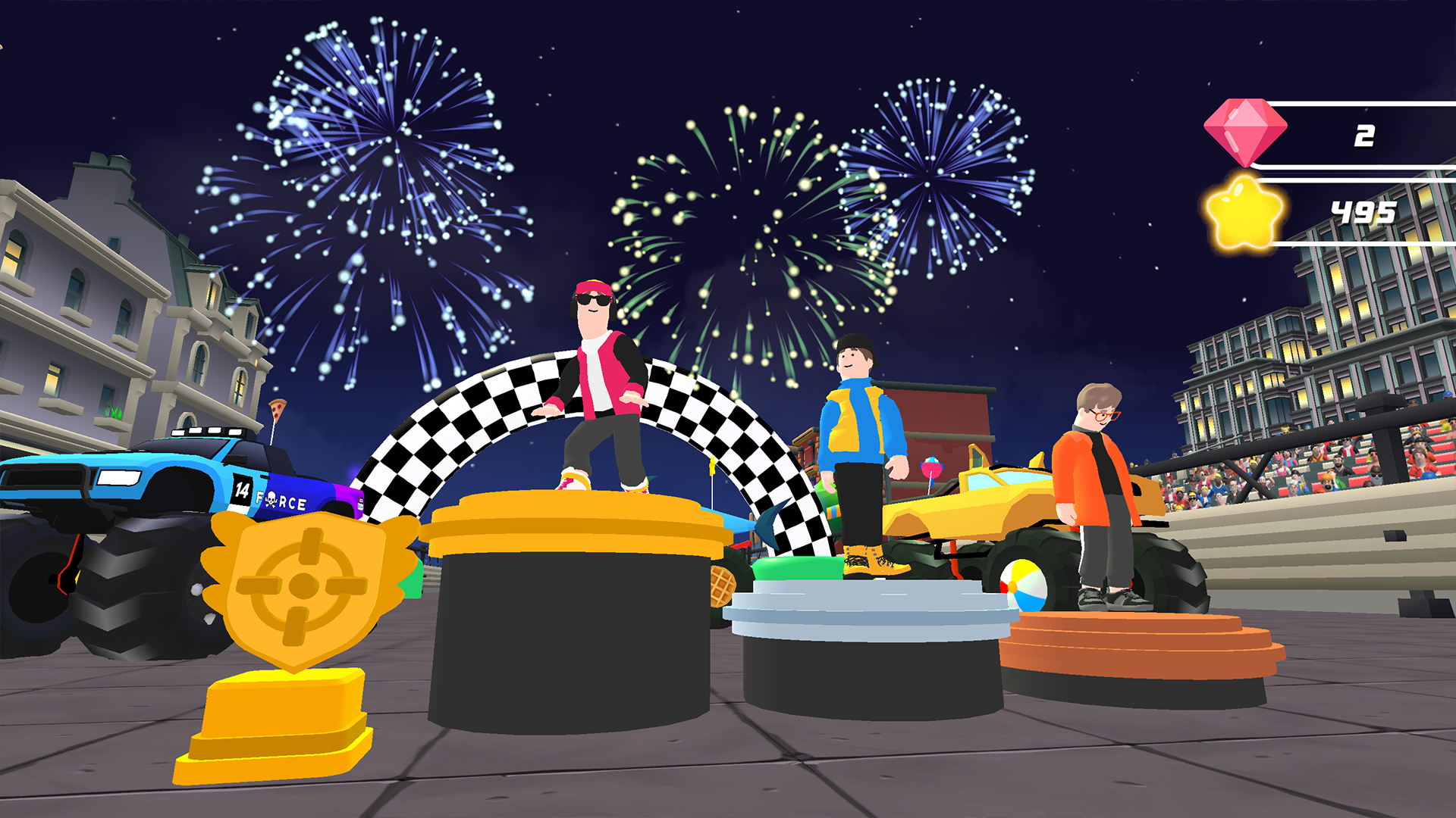 اسکرین شات 8 بازی Monster Trucks Kids Race Game