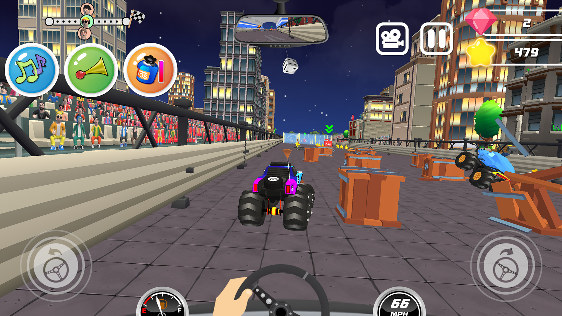 اسکرین شات 7 بازی Monster Trucks Kids Race Game