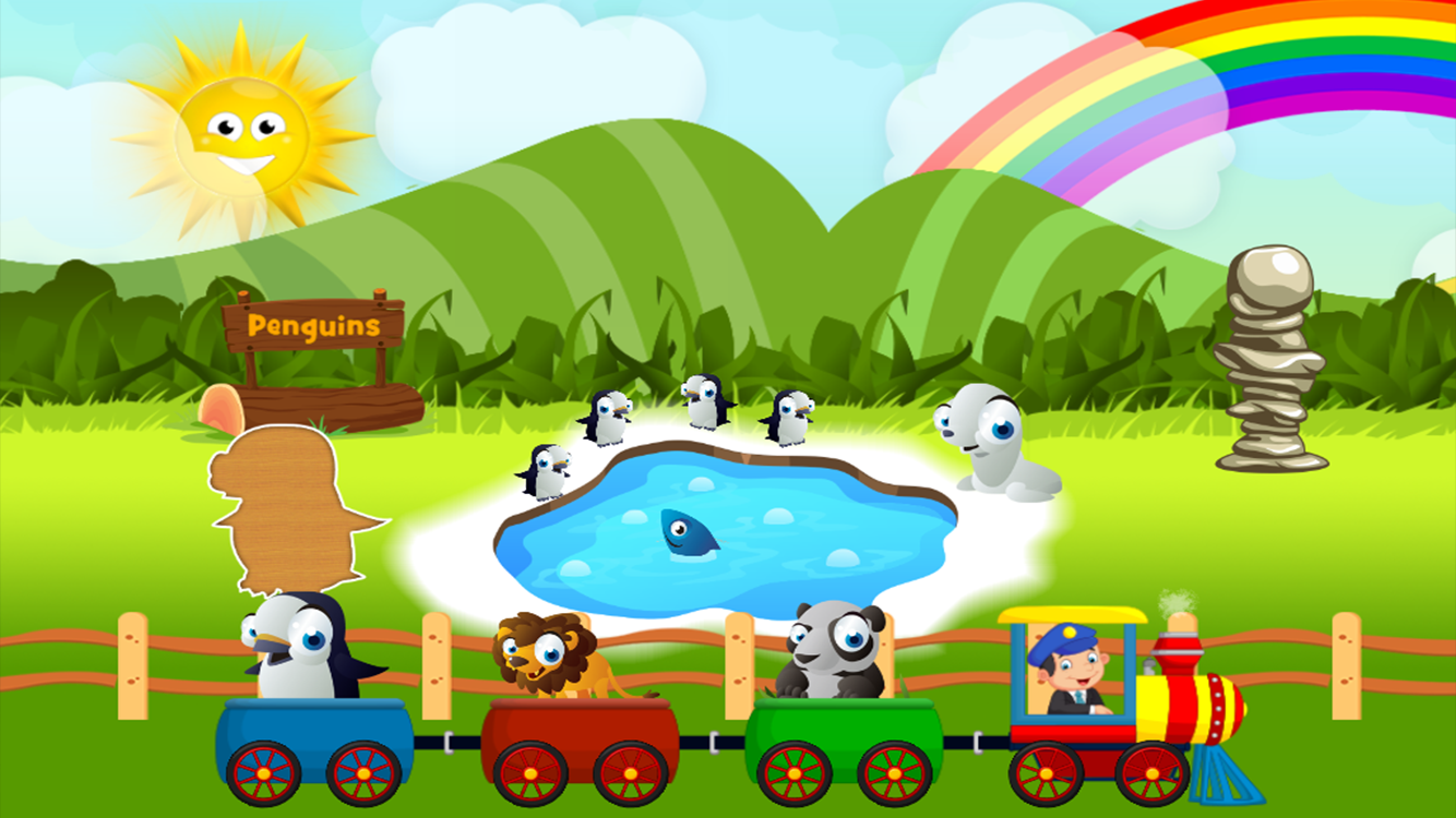 اسکرین شات 1 بازی Zoo Time for Kids