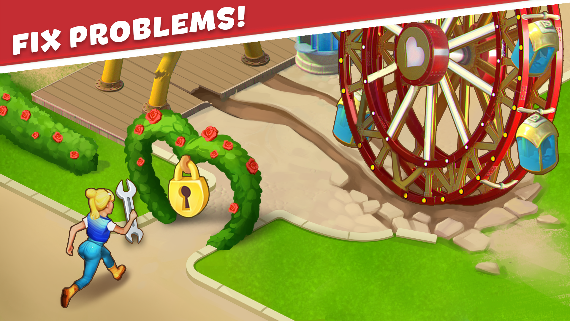 اسکرین شات 4 بازی Park Town:Match 3 with a story