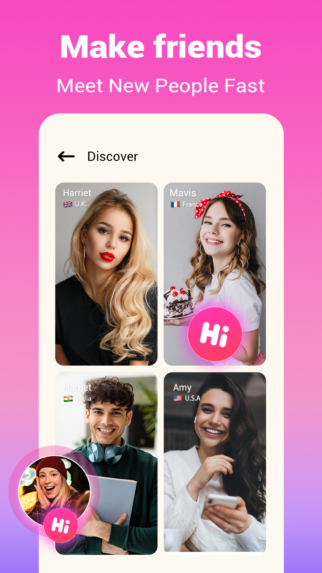 اسکرین شات 2 برنامه Mixu - Real Chats, Real People
