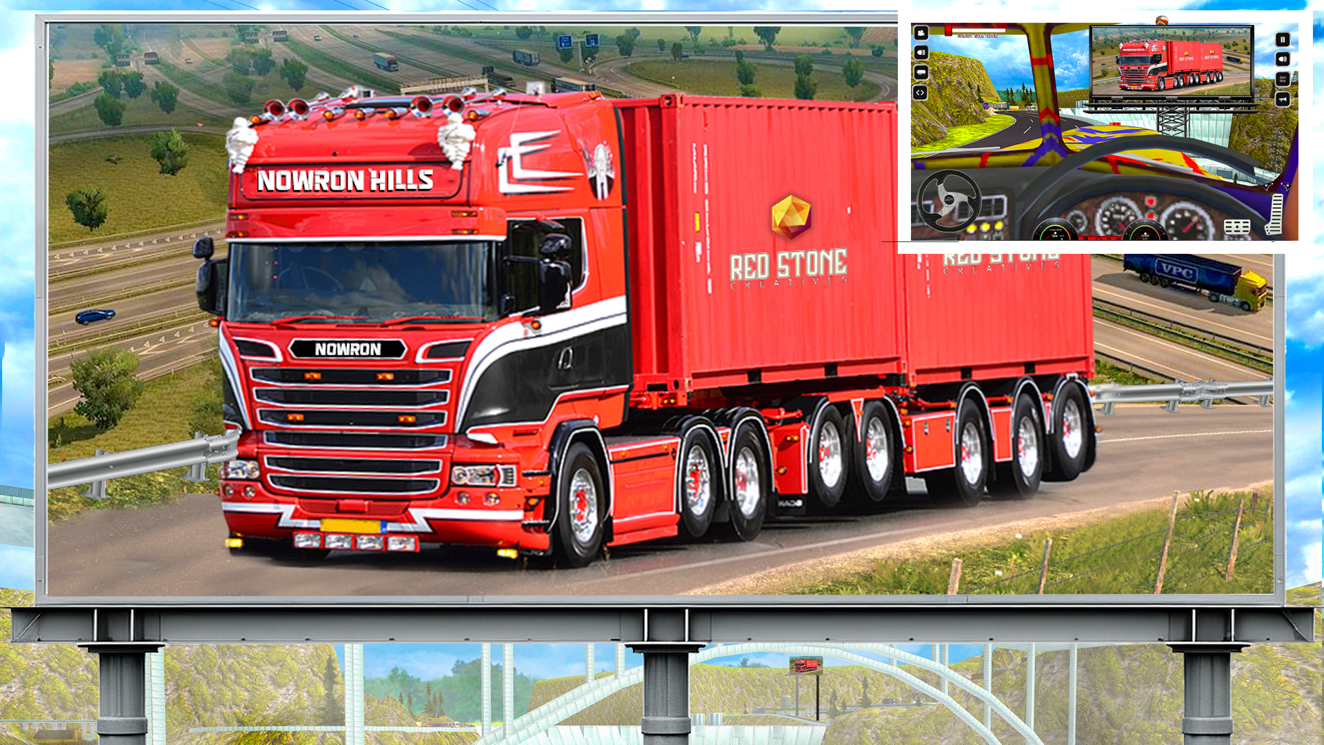 اسکرین شات 2 برنامه Truck Simulator :Euro 3D Truck