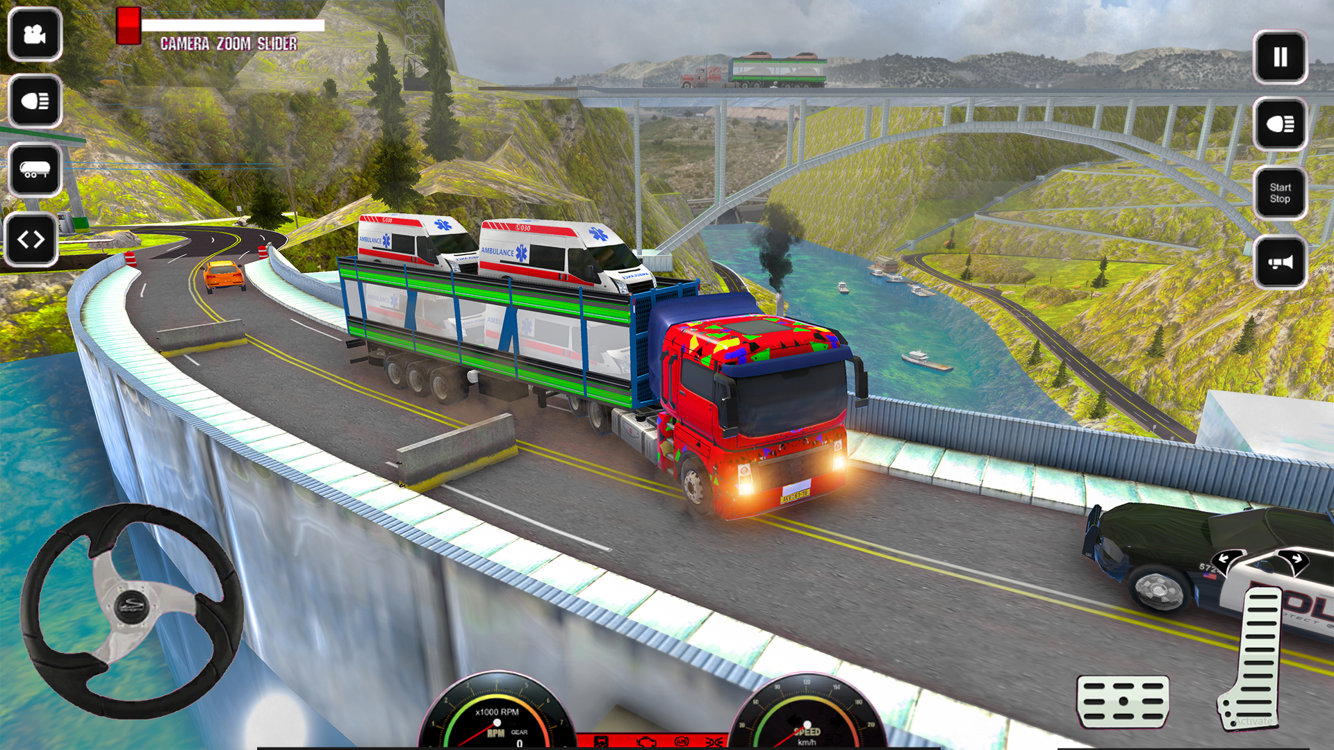 اسکرین شات 3 برنامه Truck Simulator :Euro 3D Truck