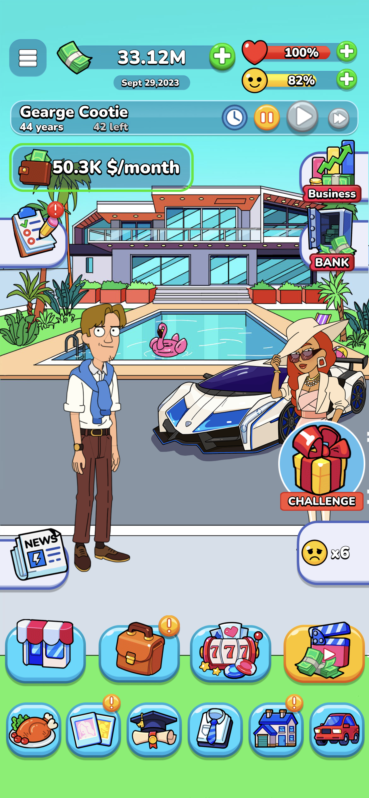 اسکرین شات 6 بازی Mr.Billion: Idle Rich Tycoon