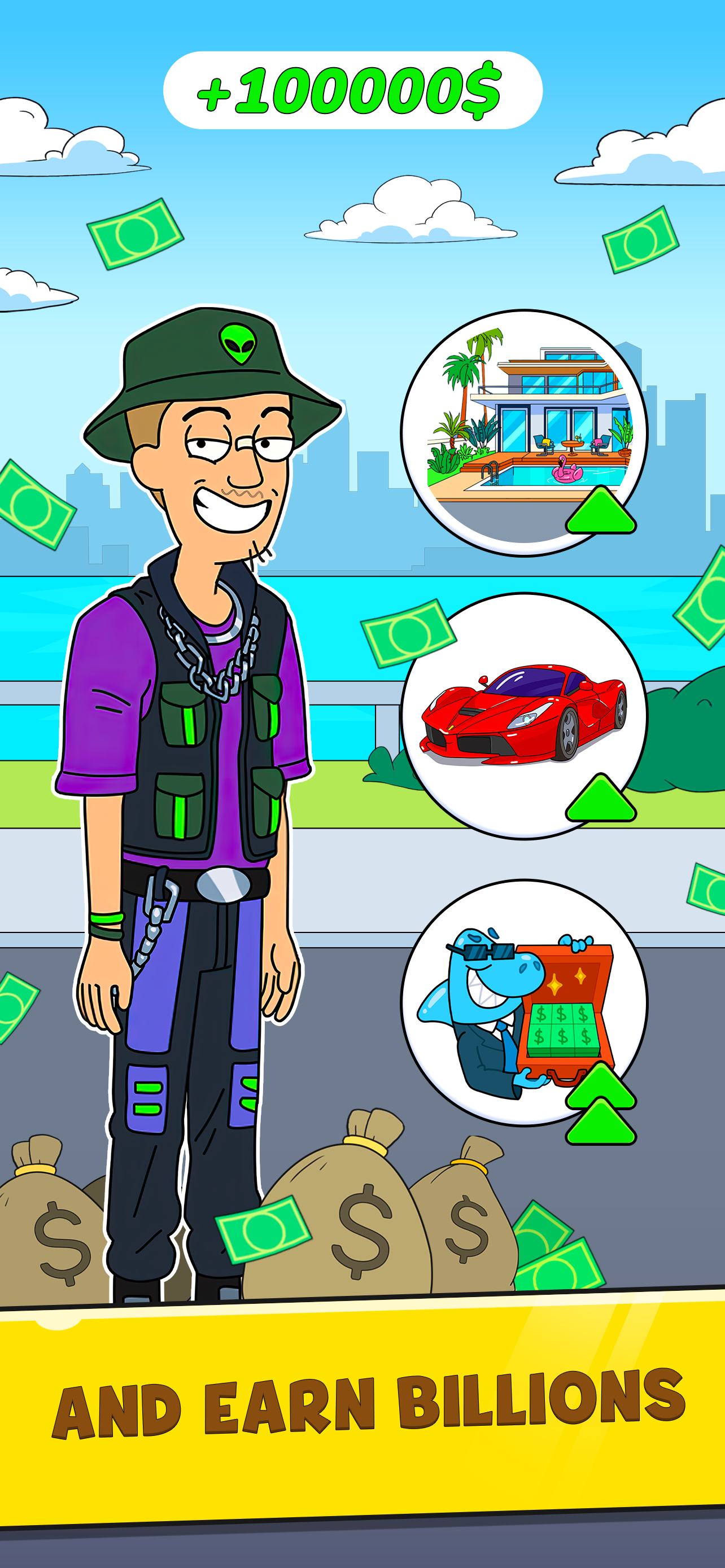 اسکرین شات 2 بازی Mr.Billion: Idle Rich Tycoon