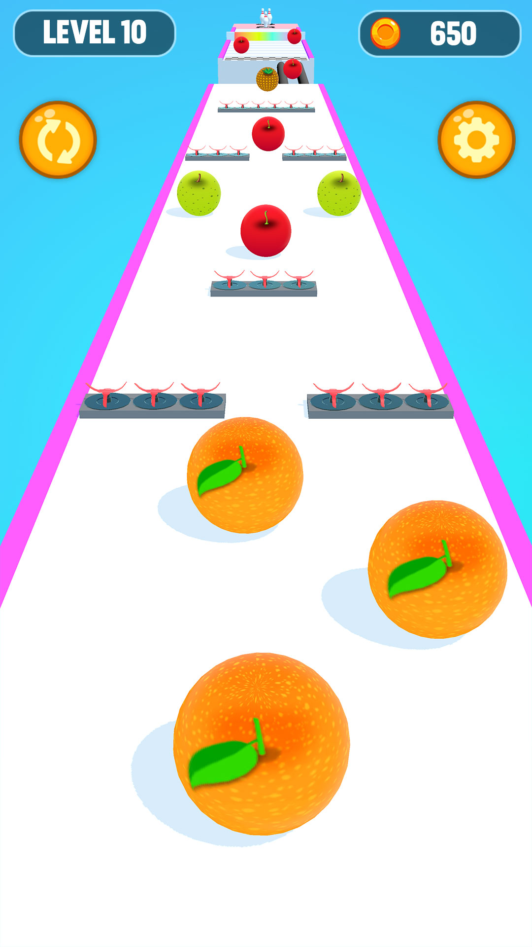 اسکرین شات 6 بازی Ball Run Fruit: Fruit Merge
