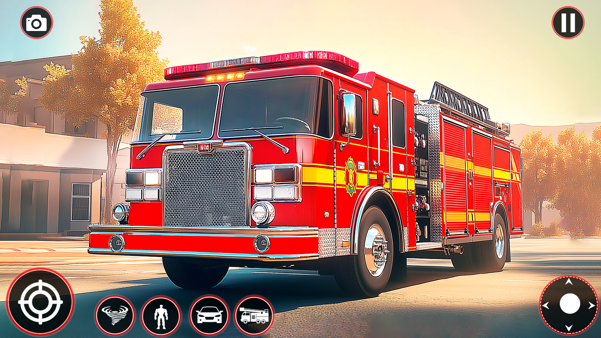 اسکرین شات 3 بازی Fire Truck Robot Car Game