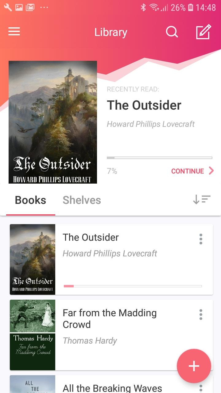اسکرین شات 1 برنامه eBoox: ePub PDF e-book Reader