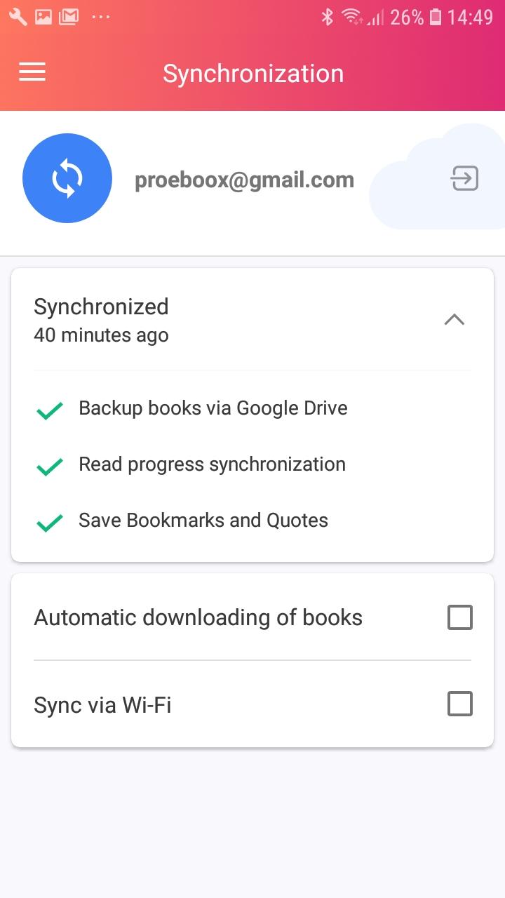 اسکرین شات 2 برنامه eBoox: ePub PDF e-book Reader