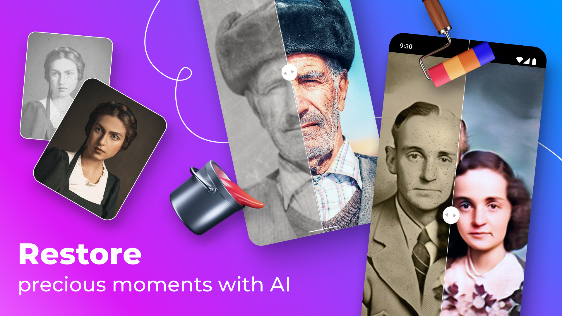 اسکرین شات 1 برنامه Colorize it - Colorize Black and White Photos تبدیل عکس قدیمی به جدید