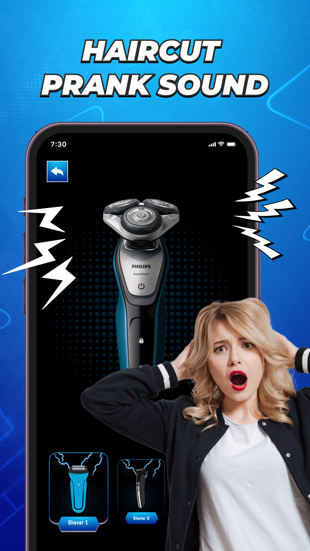 اسکرین شات 2 برنامه Electric Stun Gun Simulator