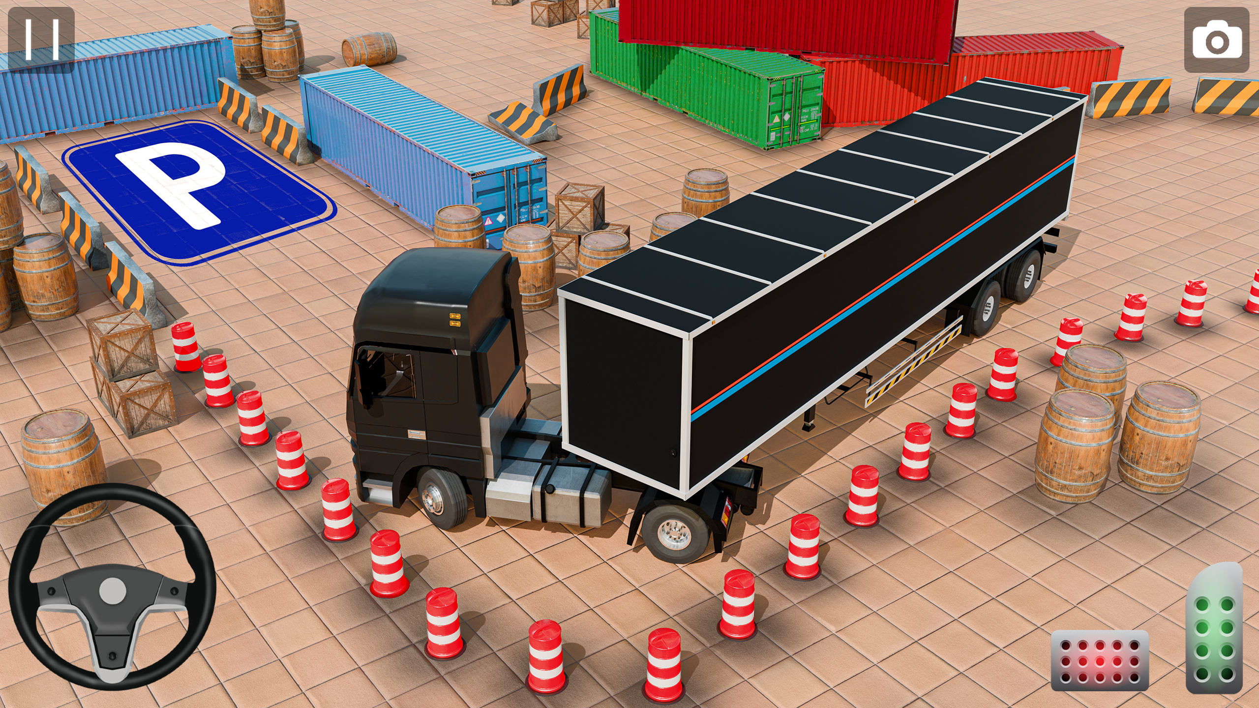 اسکرین شات 1 بازی Real Euro Truck Parking Games