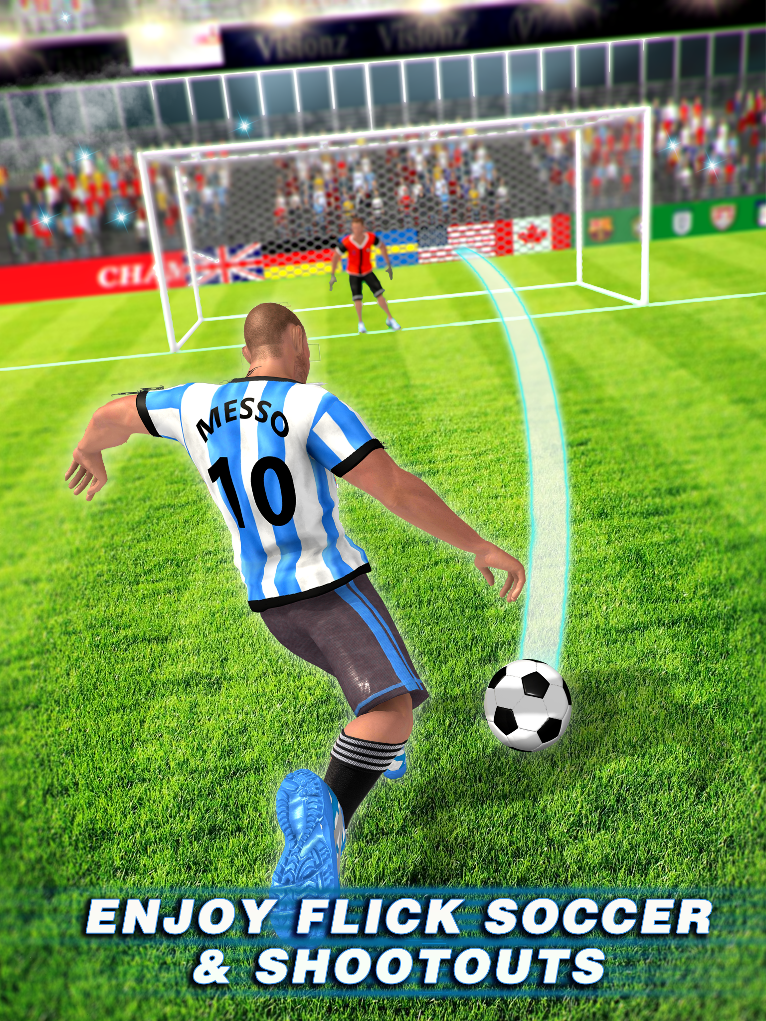 اسکرین شات 1 بازی Real Football Soccer Strike 3D