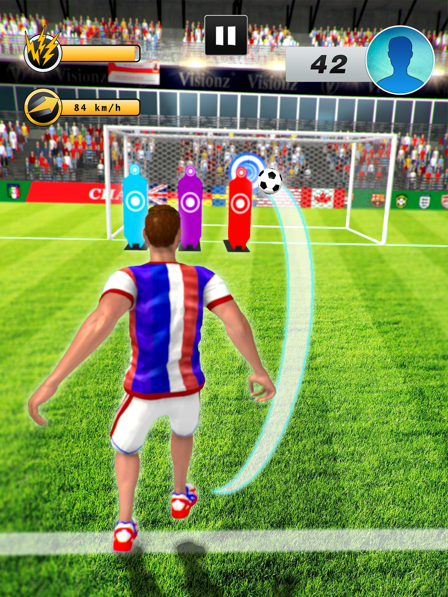 اسکرین شات 4 بازی Real Football Soccer Strike 3D