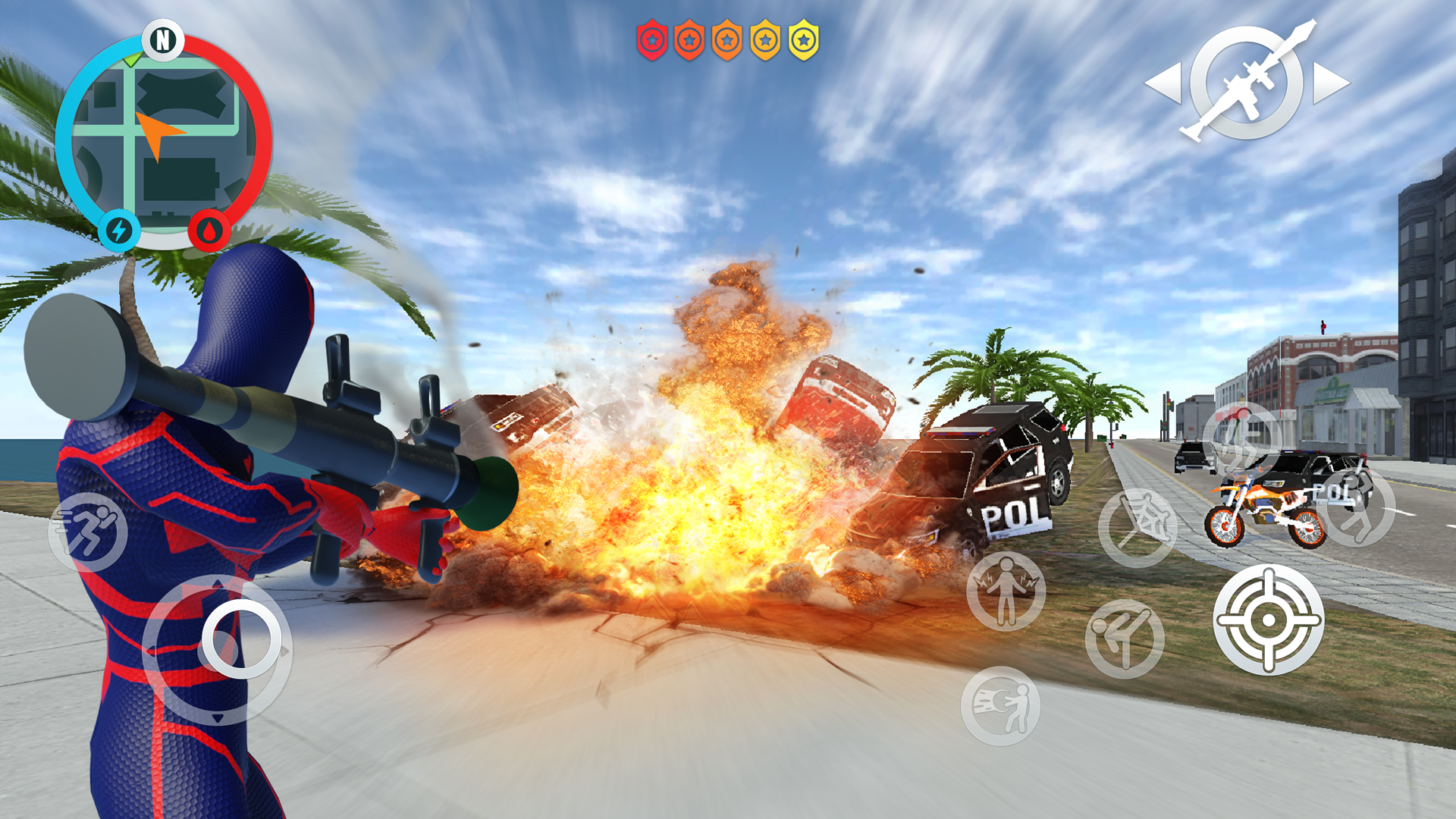 اسکرین شات 2 بازی Gangster City: Hero vs Monster