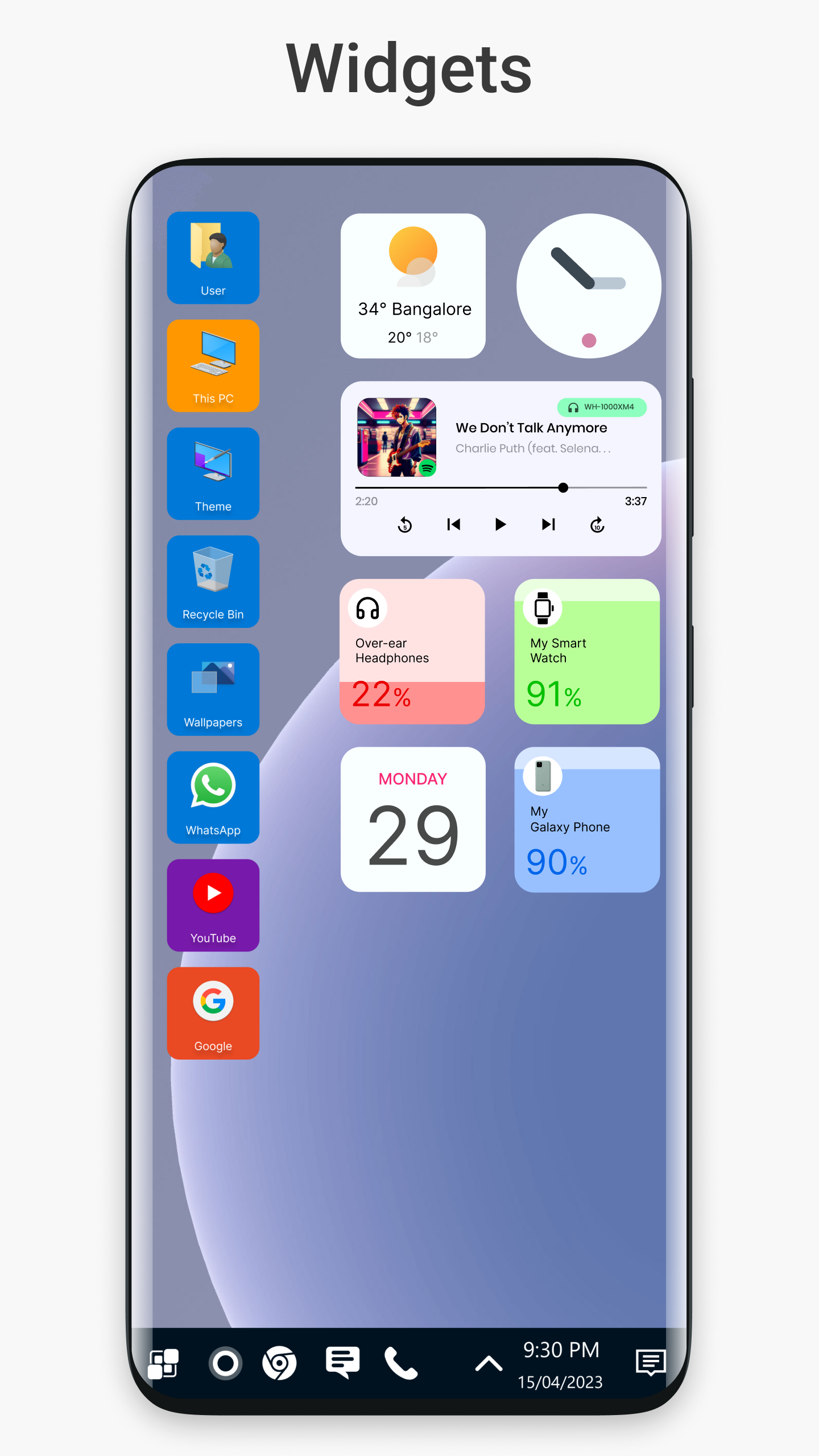 اسکرین شات 1 برنامه Win 11 Launcher