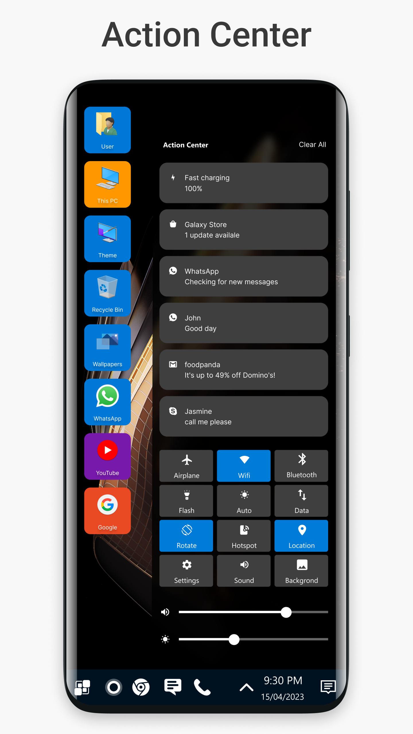 اسکرین شات 3 برنامه Win 11 Launcher
