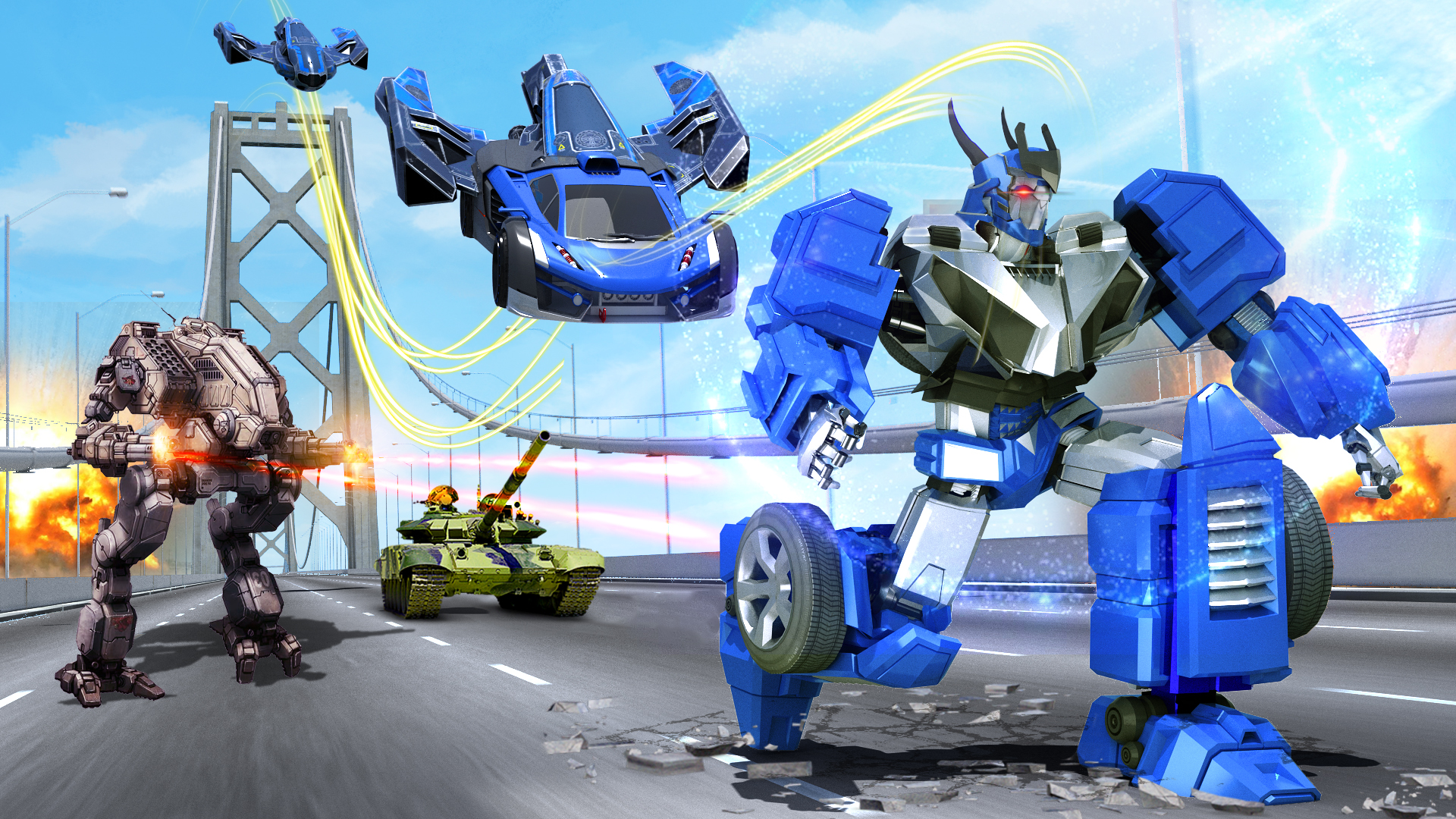 اسکرین شات 8 برنامه Robot Transform Shooting Game