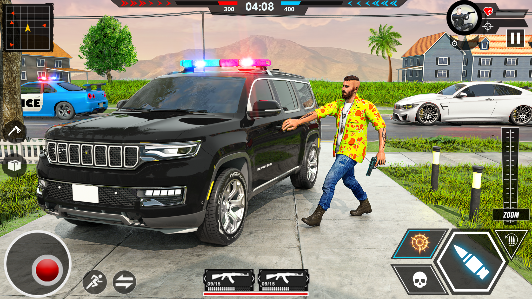 اسکرین شات 1 برنامه US police Cars Transport truck