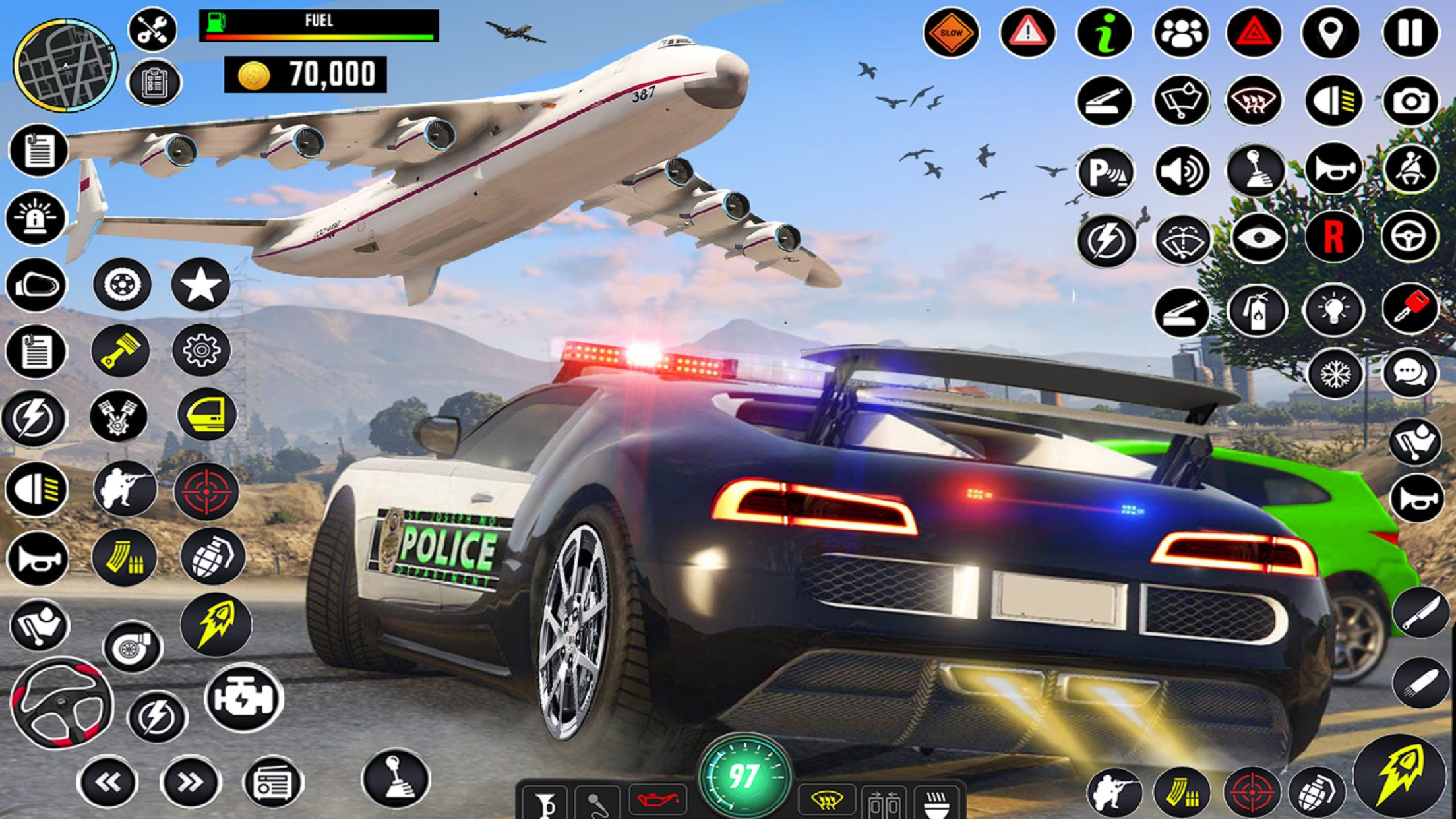 اسکرین شات 4 برنامه US police Cars Transport truck