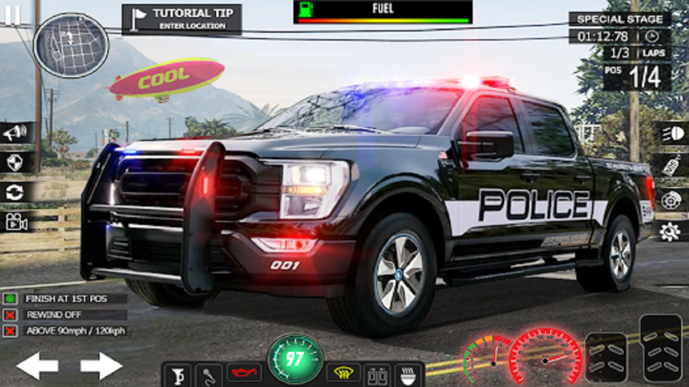 اسکرین شات 2 برنامه US police Cars Transport truck