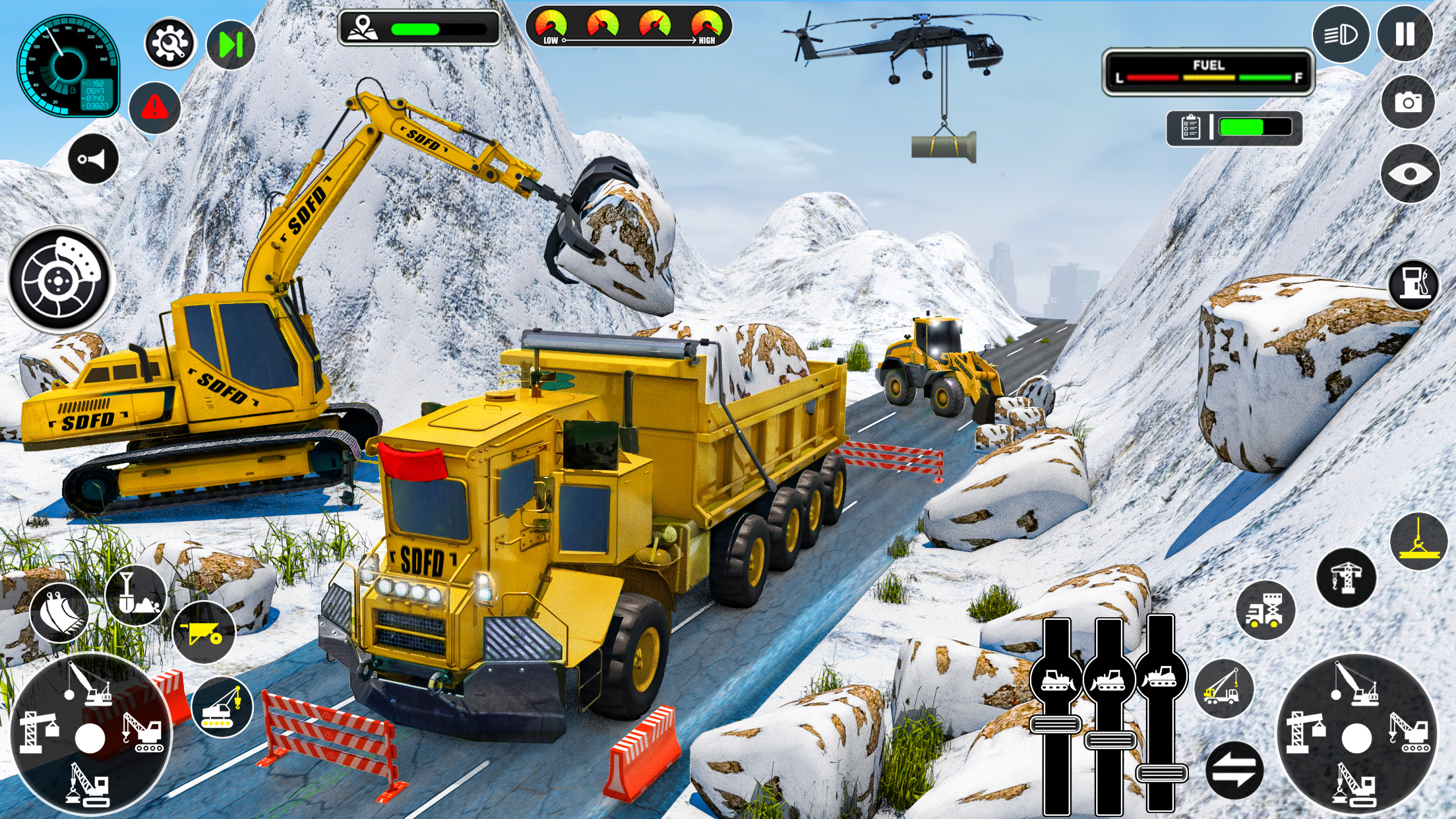 اسکرین شات 1 برنامه Grand Snow Excavator Simulator