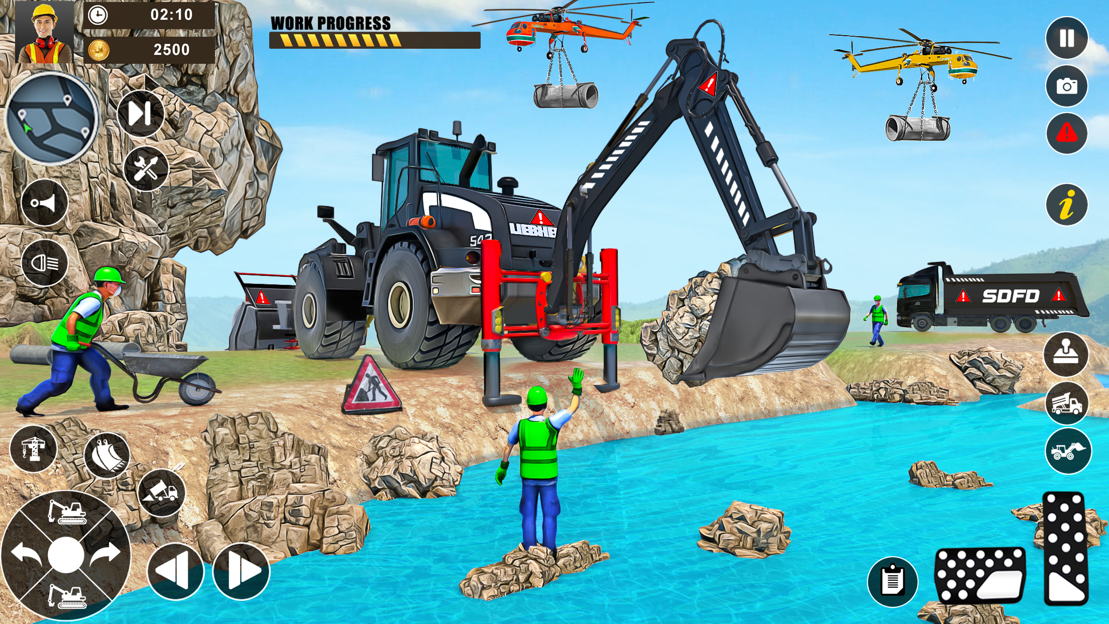 اسکرین شات 6 برنامه Grand Snow Excavator Simulator