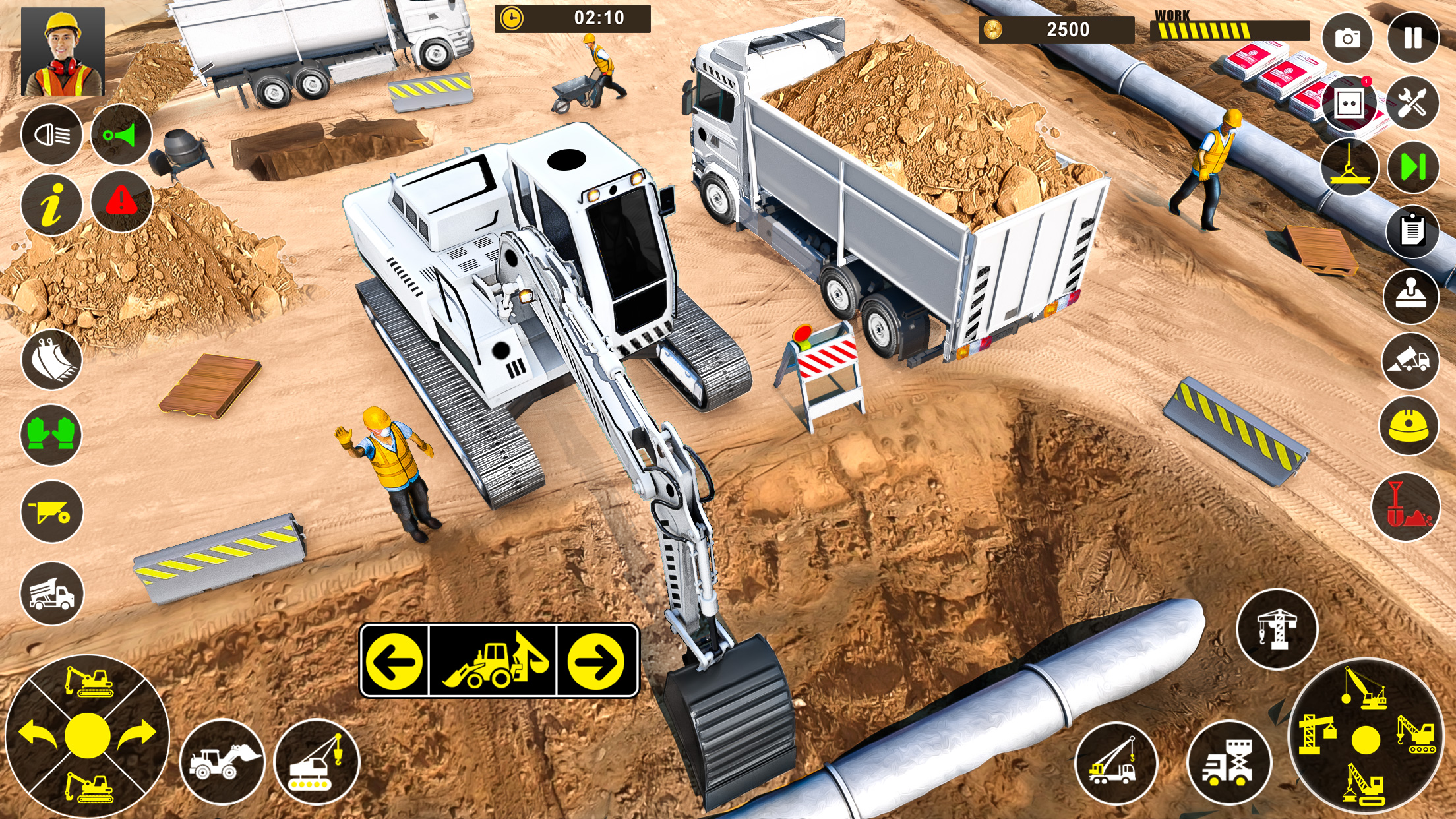 اسکرین شات 2 برنامه Grand Snow Excavator Simulator