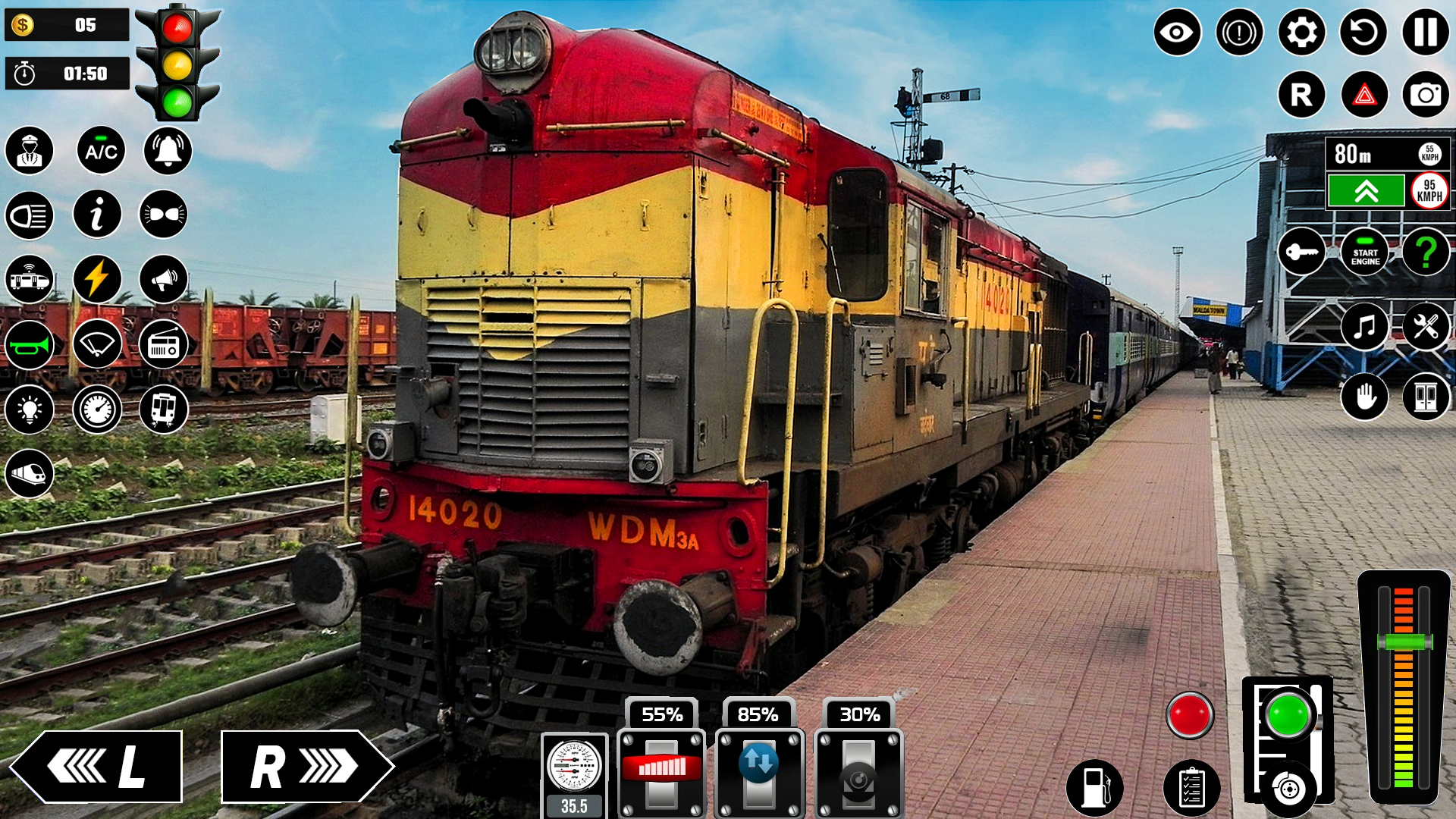 اسکرین شات 3 بازی Real Train Simulator 3D Game