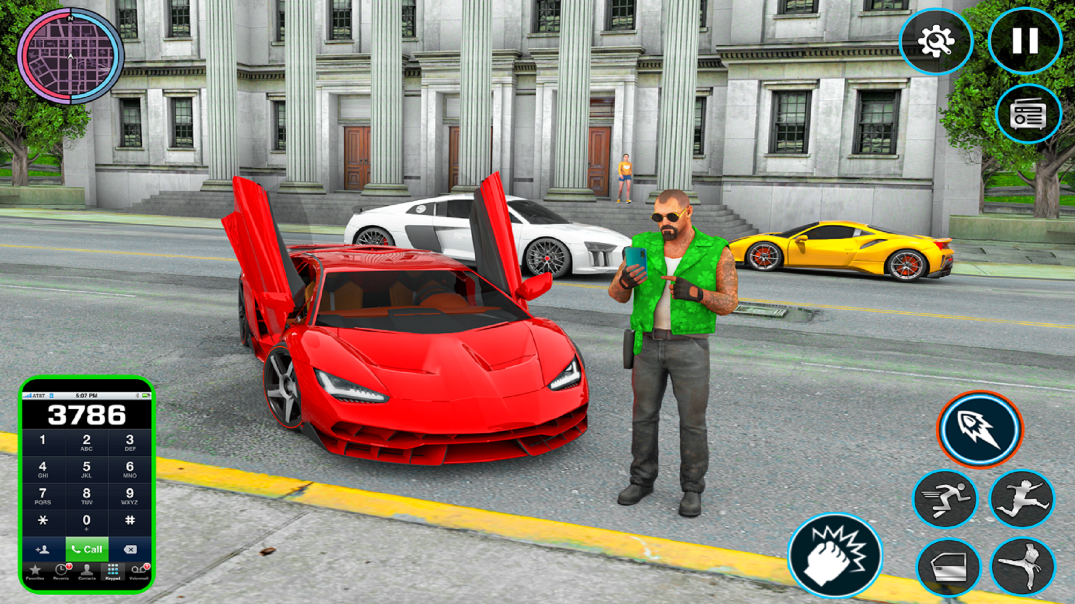 اسکرین شات 1 برنامه Crazy Car Transport Truck Game