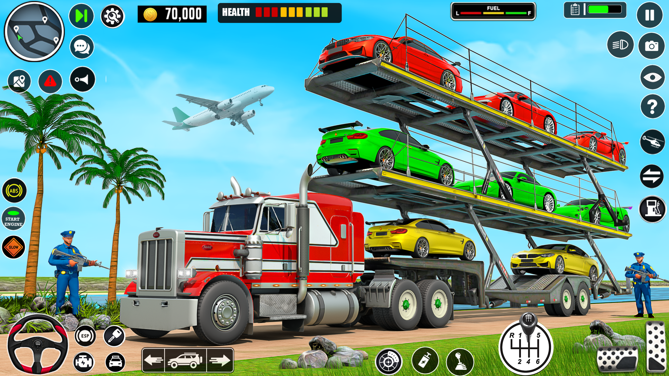 اسکرین شات 4 برنامه Crazy Car Transport Truck Game