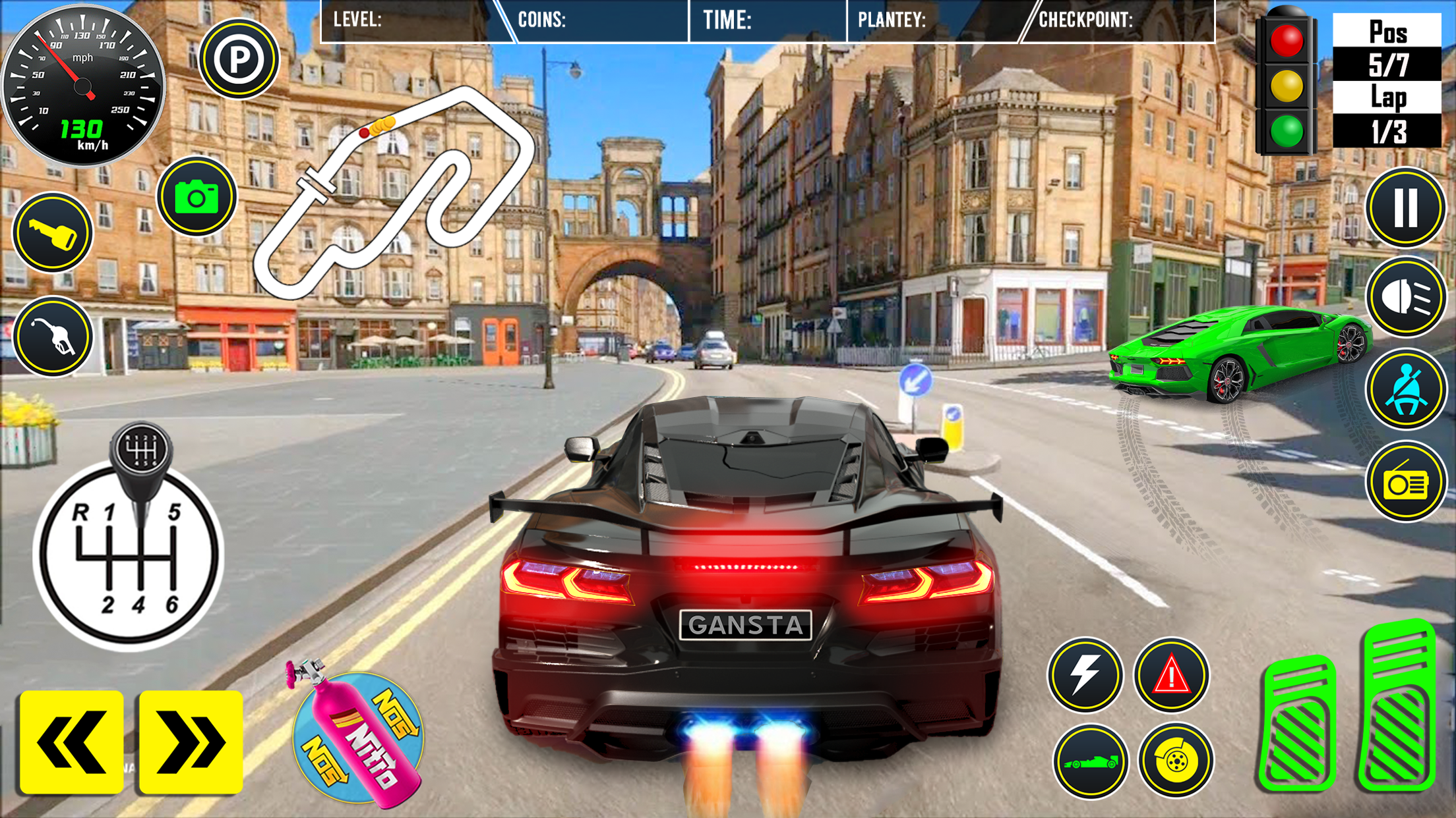 اسکرین شات 2 برنامه Crazy Car Transport Truck Game