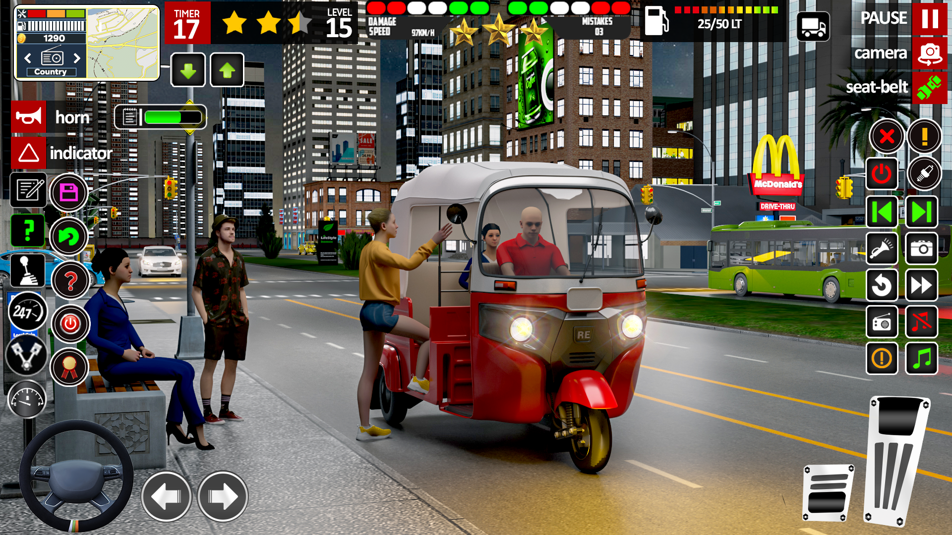 اسکرین شات 3 بازی TukTuk Rickshaw Driving Games