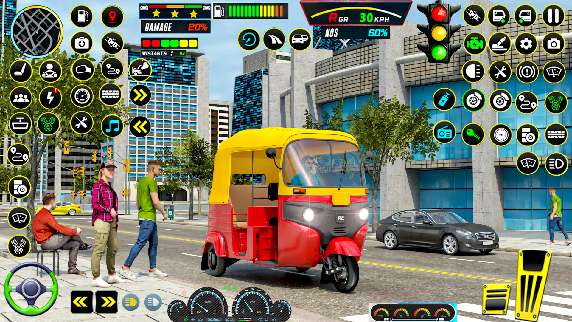 اسکرین شات 4 بازی TukTuk Rickshaw Driving Games