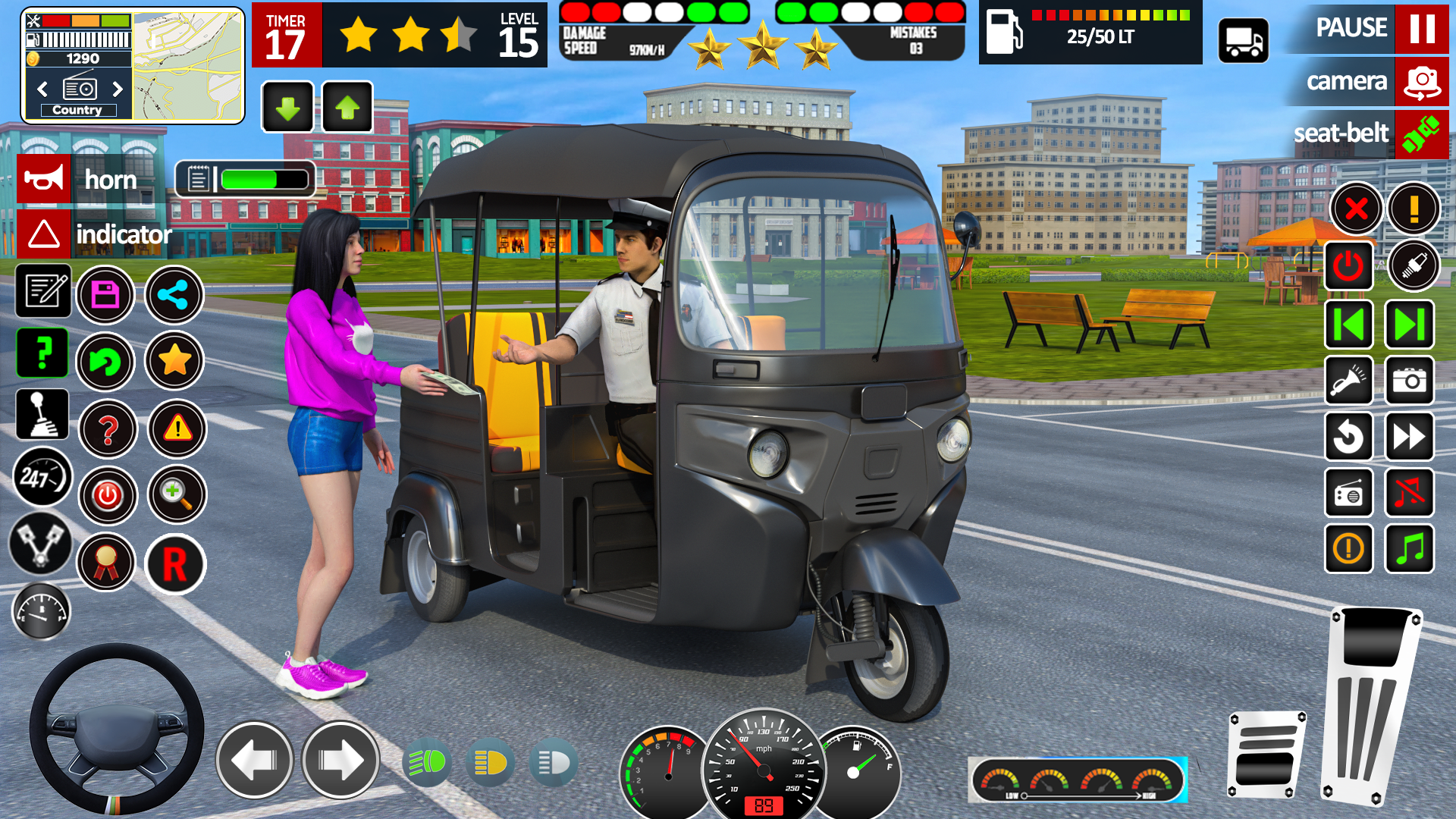 اسکرین شات 1 بازی TukTuk Rickshaw Driving Games