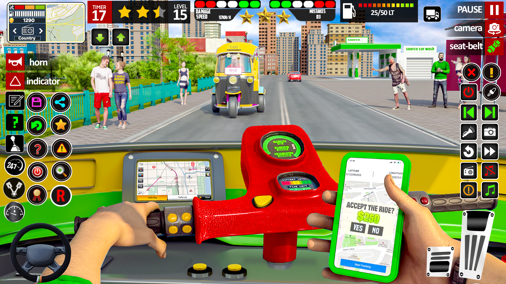 اسکرین شات 6 بازی TukTuk Rickshaw Driving Games