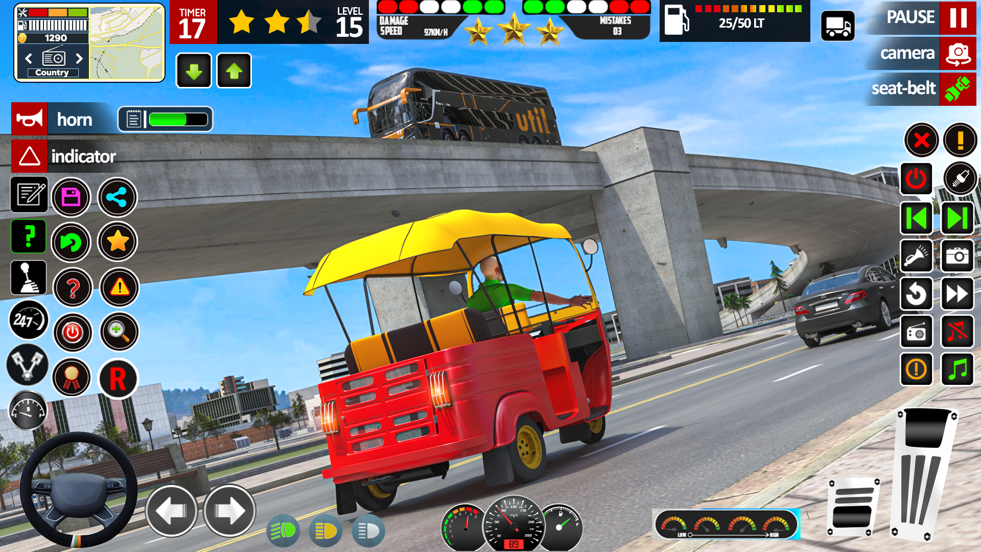 اسکرین شات 5 بازی TukTuk Rickshaw Driving Games